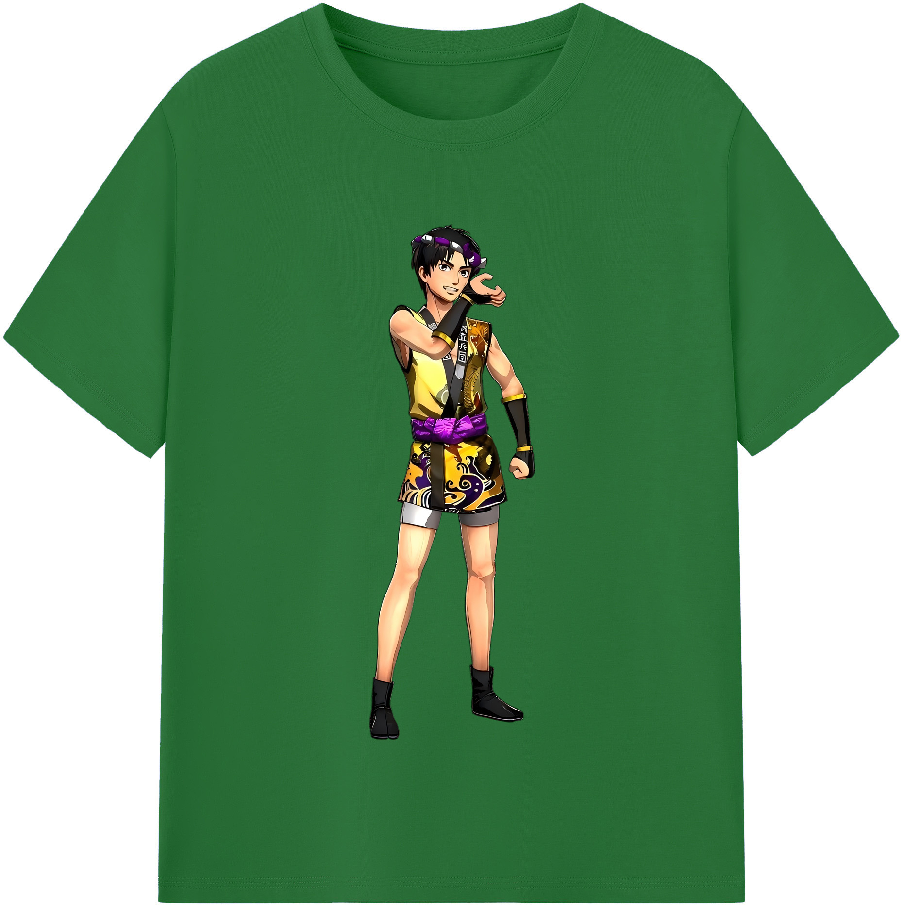 （画像用） 進撃の巨人 リヴァイ·アッカーマン Attack on Titan Levi Ackerman 綿100％半袖Tシャツ（フロントプリント）
