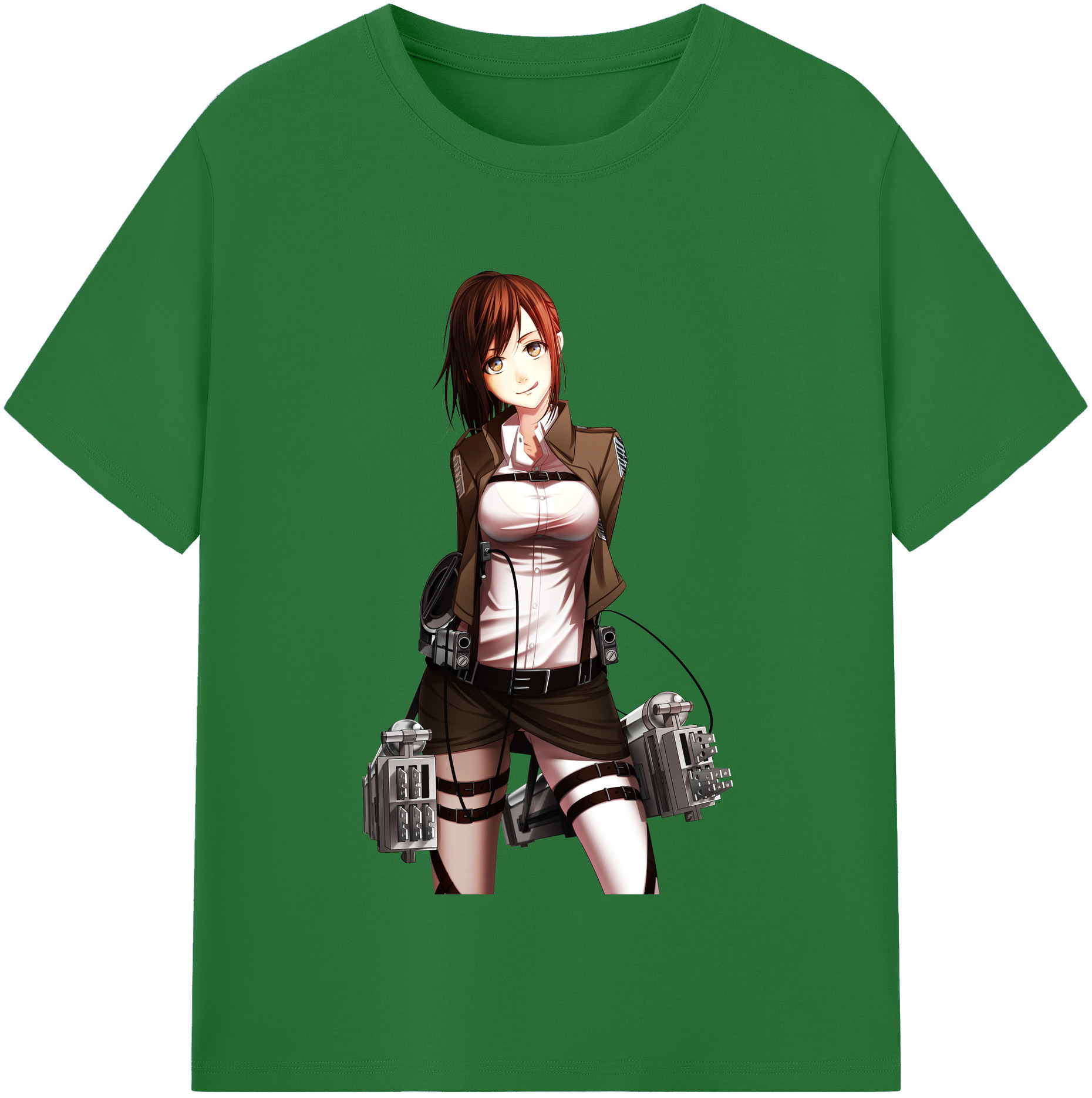 （画像用） 進撃の巨人 サシャ·ブラウス Attack on Titan Sasha Blaus 綿100％半袖Tシャツ（フロントプリント）