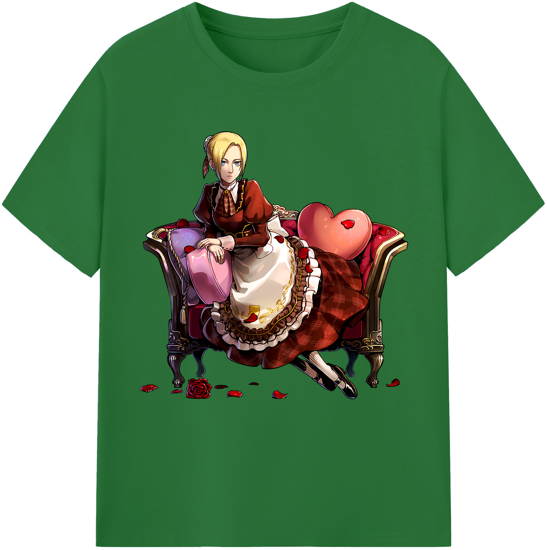 （画像用） 進撃の巨人 アニ・レオンハート Attack on Titan Annie Leonhart 綿100％半袖Tシャツ（フロントプリント）
