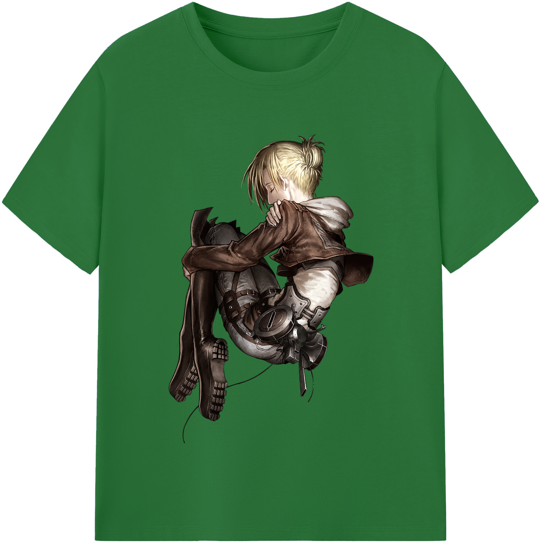 （画像用） 進撃の巨人 アニ・レオンハート Attack on Titan Annie Leonhart 綿100％半袖Tシャツ（フロントプリント）