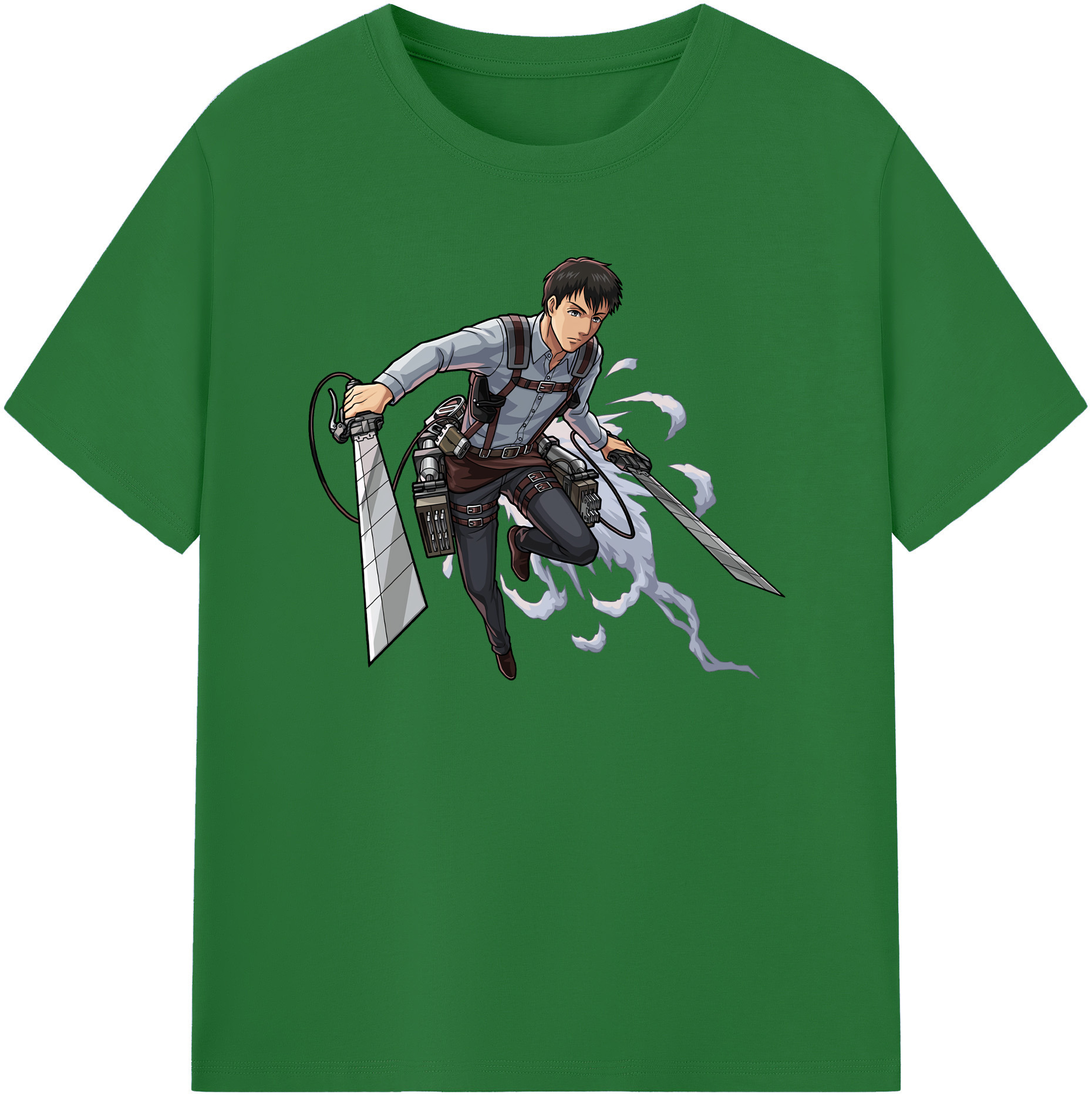 （画像用） 進撃の巨人 ベルトルト・フーバー Attack on Titan Bertholdt Hoover 綿100％半袖Tシャツ（フロントプリント）