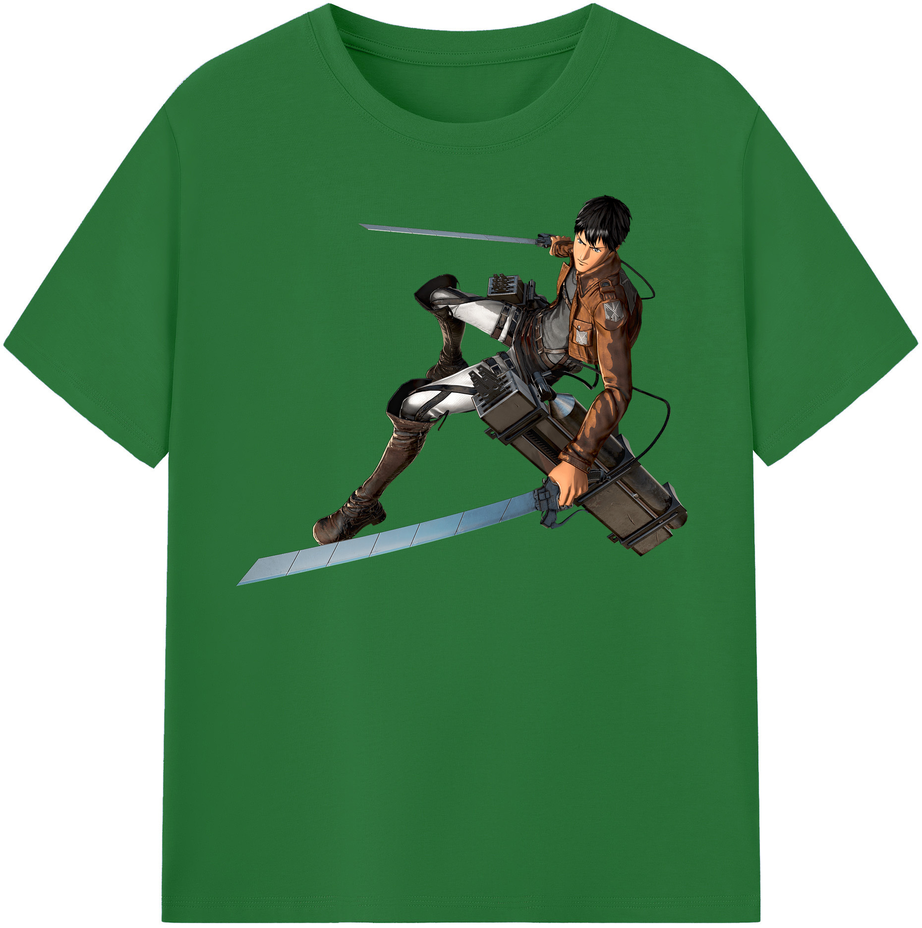 （画像用） 進撃の巨人 ベルトルト・フーバー Attack on Titan Bertholdt Hoover 綿100％半袖Tシャツ（フロントプリント）