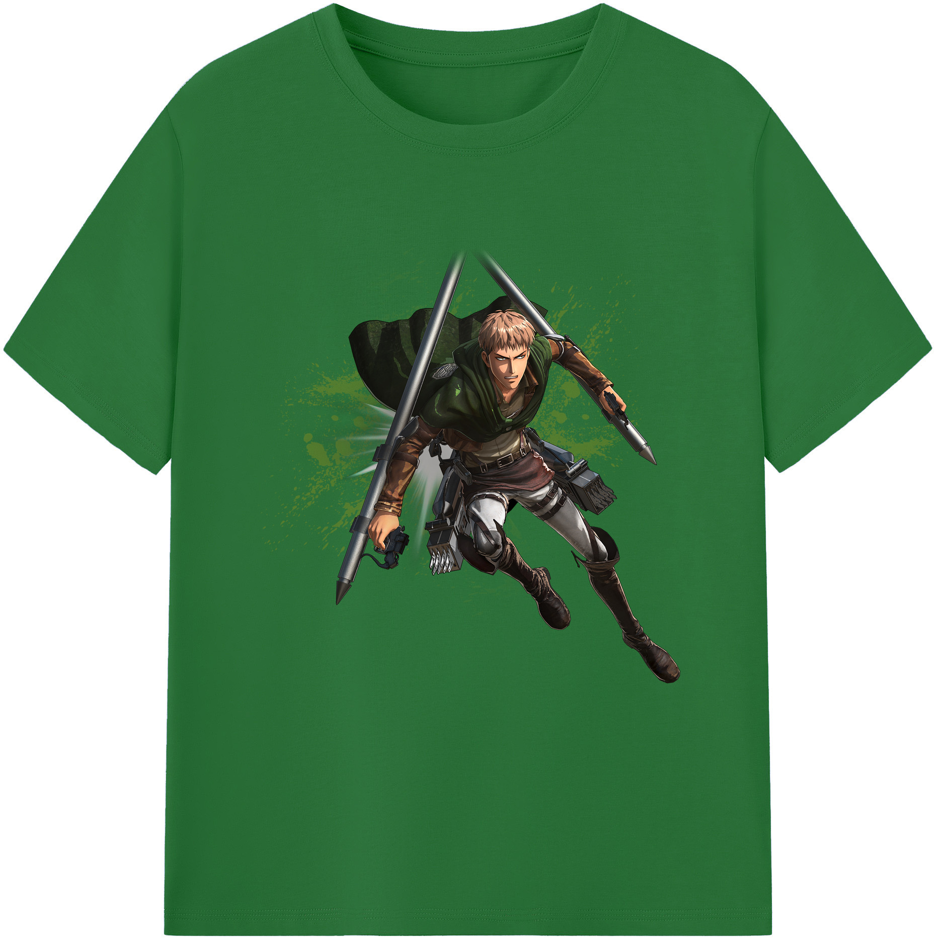 （画像用） 進撃の巨人 ジャン・キルシュタイン Attack on Titan Jean Kirstein 綿100％半袖Tシャツ（フロントプリント）