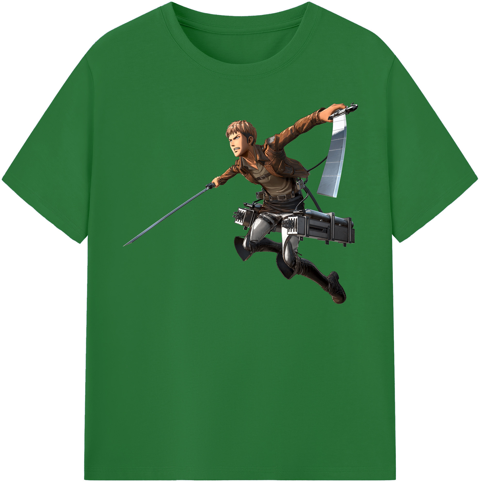 （画像用） 進撃の巨人 ジャン・キルシュタイン Attack on Titan Jean Kirstein 綿100％半袖Tシャツ（フロントプリント）