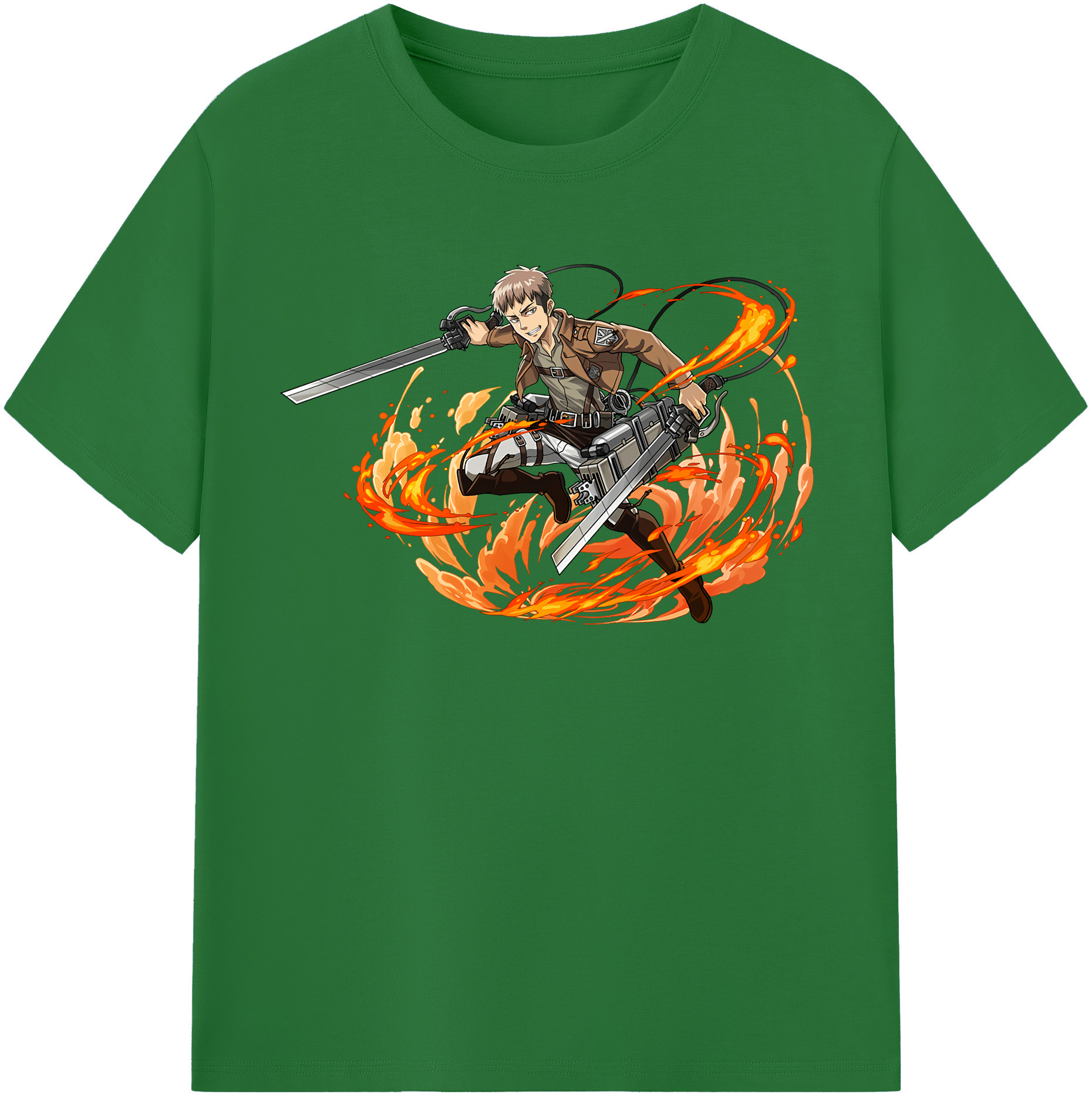 （画像用） 進撃の巨人 ジャン・キルシュタイン Attack on Titan Jean Kirstein 綿100％半袖Tシャツ（フロントプリント）