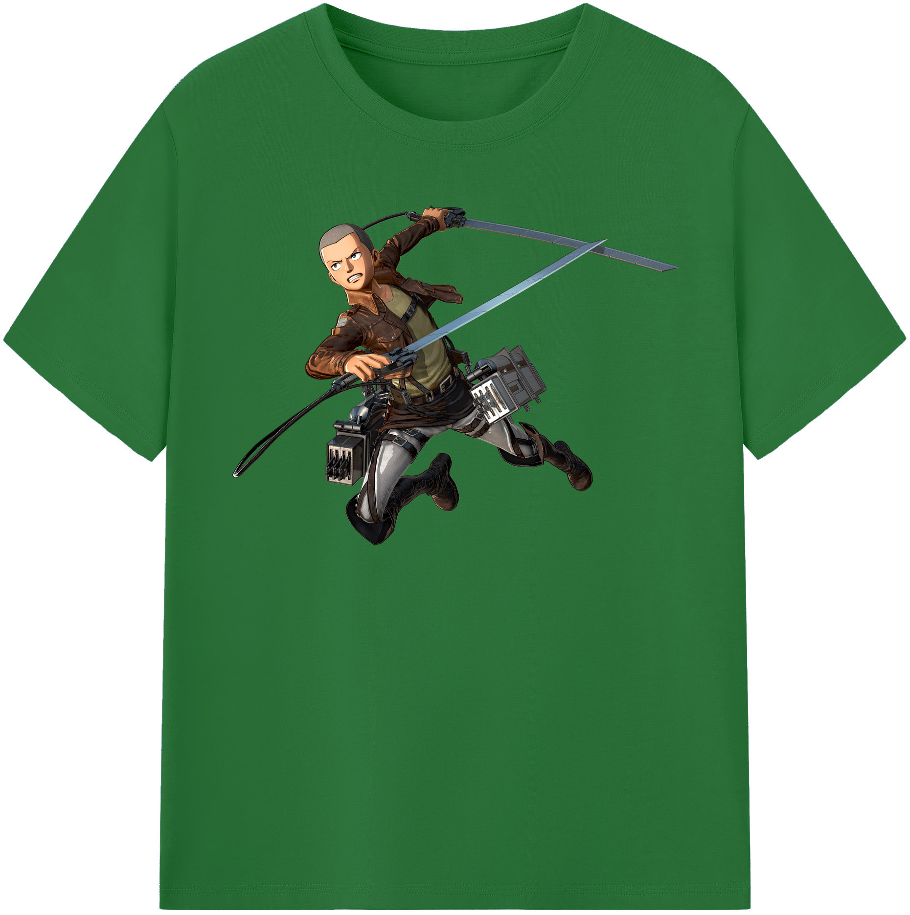 （画像用） 進撃の巨人 コニー·スプリンガー Attack on Titan Connie Springer 綿100％半袖Tシャツ（フロントプリント）