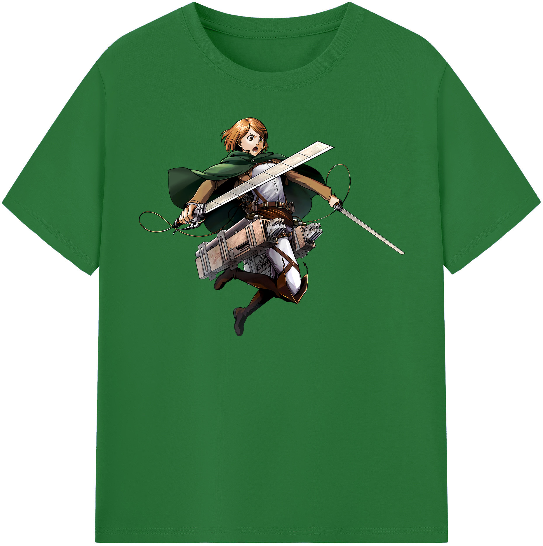 （画像用） 進撃の巨人 ペトラ·ラル Attack on Titan Petra Rall 綿100％半袖Tシャツ（フロントプリント）