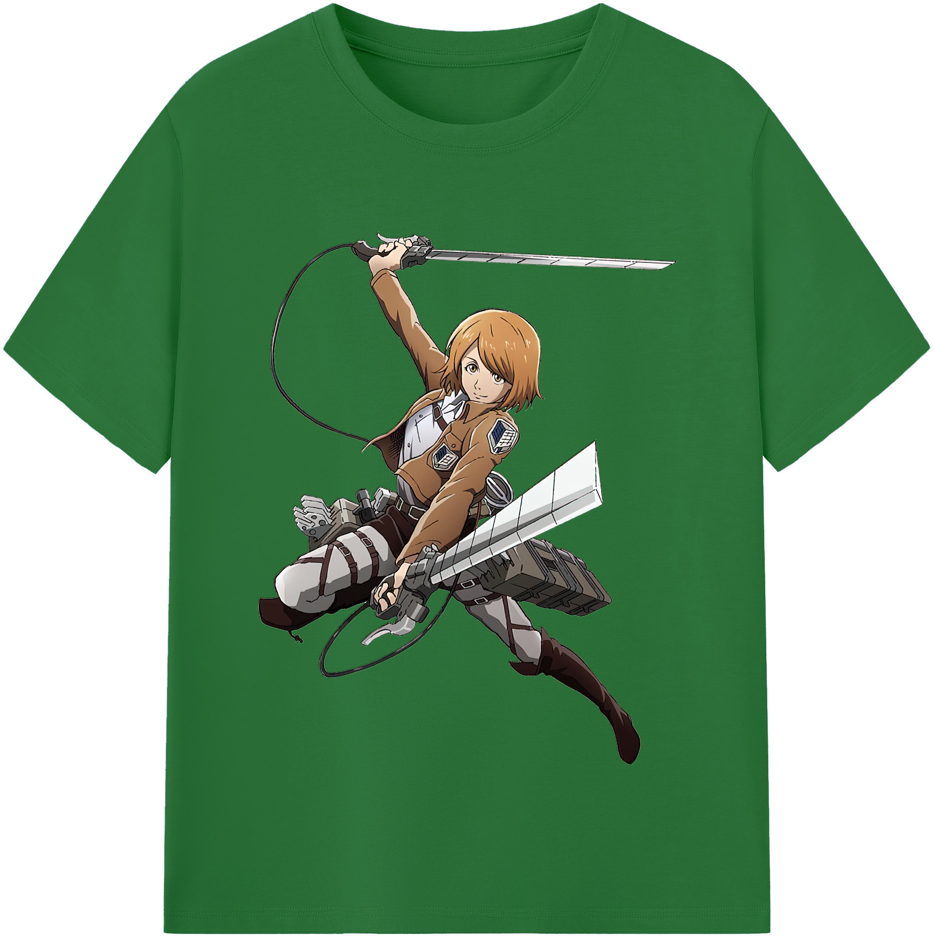 （画像用） 進撃の巨人 ペトラ·ラル Attack on Titan Petra Rall 綿100％半袖Tシャツ（フロントプリント）