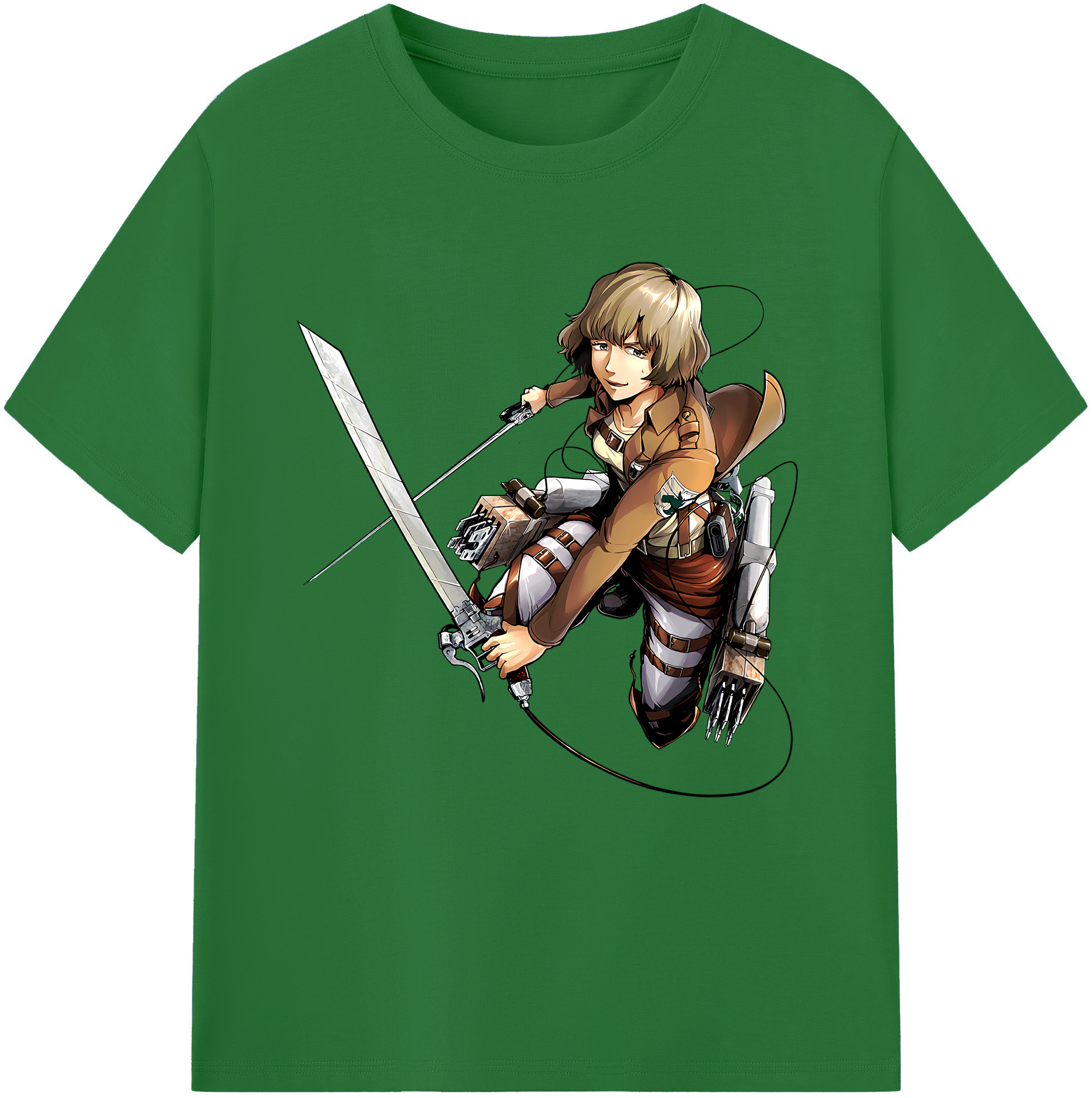 （画像用） 進撃の巨人 ヒツチ Attack on Titan Hitch 綿100％半袖Tシャツ（フロントプリント）