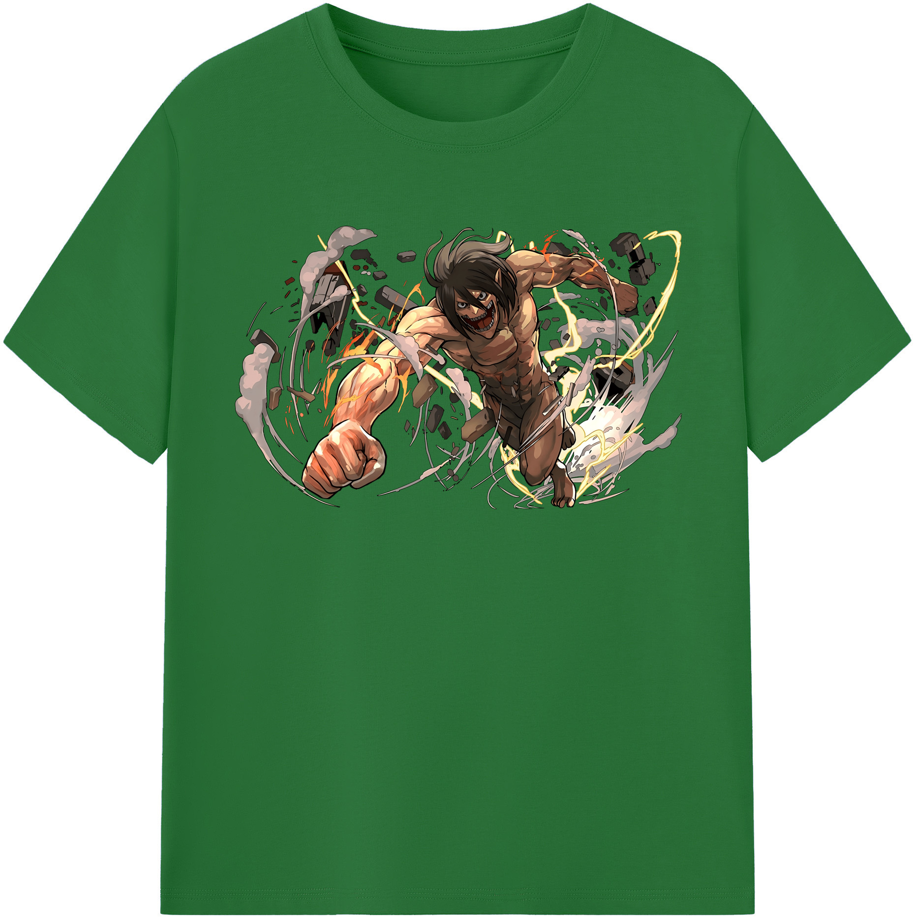 （画像用） 進撃の巨人 Attack on Titan 綿100％半袖Tシャツ（フロントプリント）