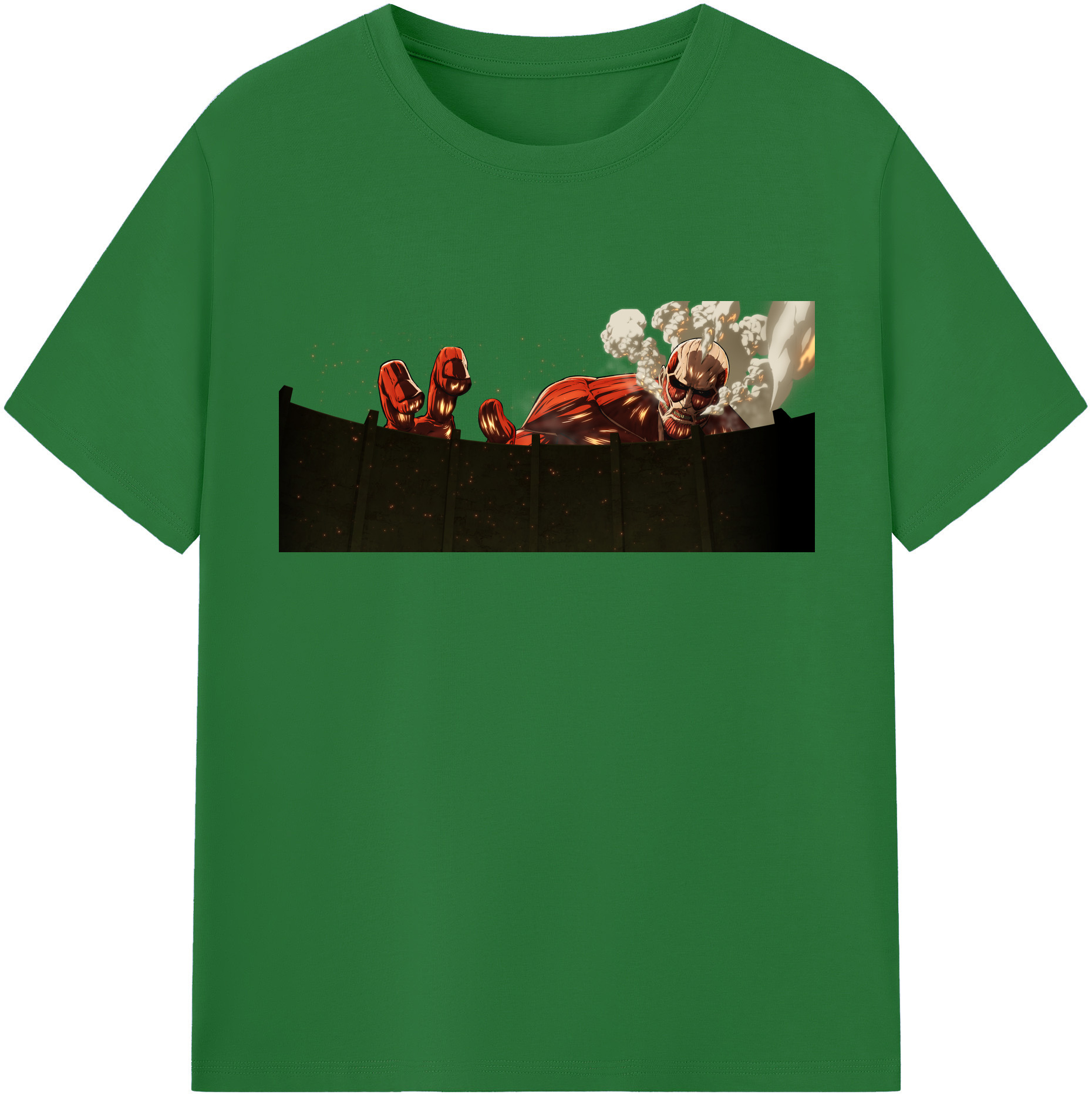 （画像用） 進撃の巨人 Attack on Titan 綿100％半袖Tシャツ（フロントプリント）
