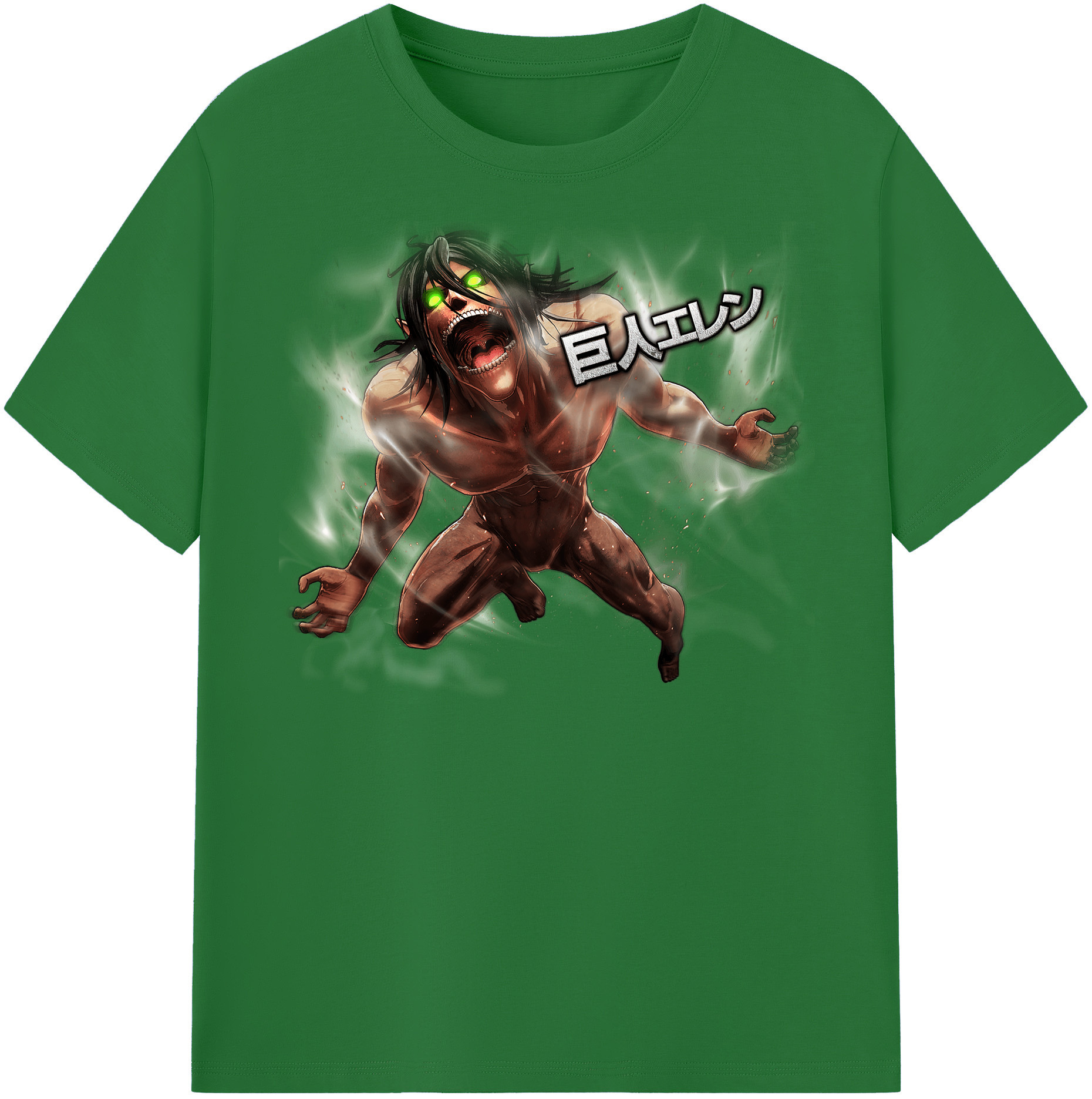 （画像用） 進撃の巨人 Attack on Titan 綿100％半袖Tシャツ（フロントプリント）