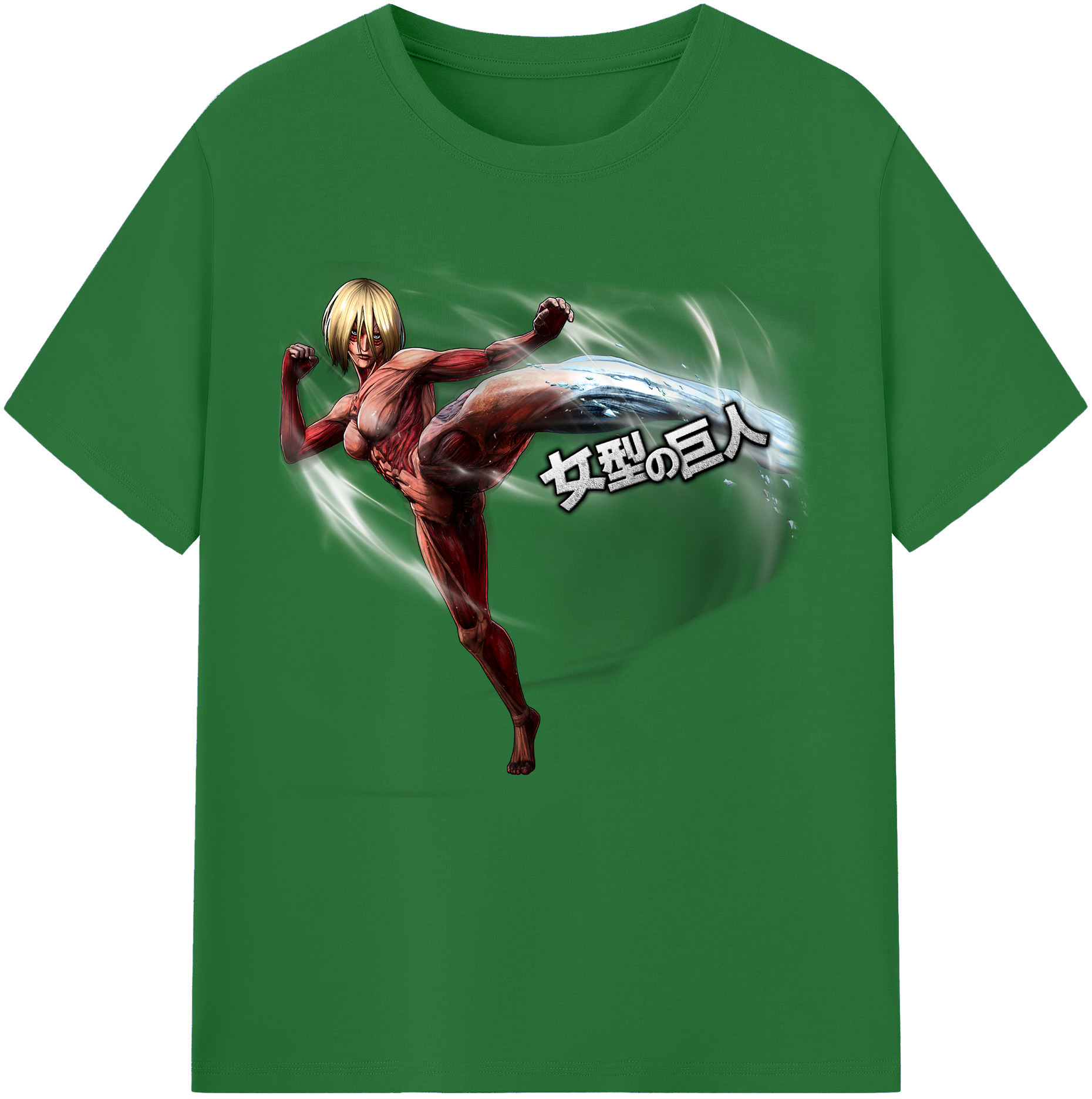 （画像用） 進撃の巨人 Attack on Titan 綿100％半袖Tシャツ（フロントプリント）