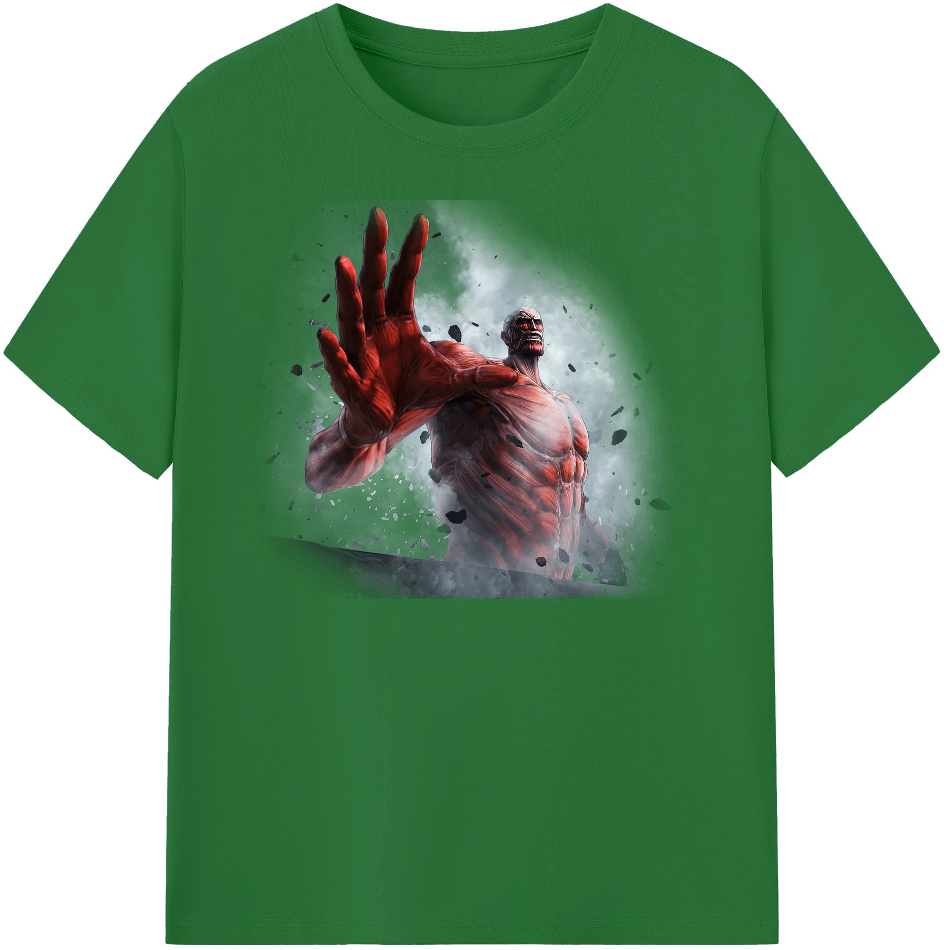 （画像用） 進撃の巨人 Attack on Titan 綿100％半袖Tシャツ（フロントプリント）