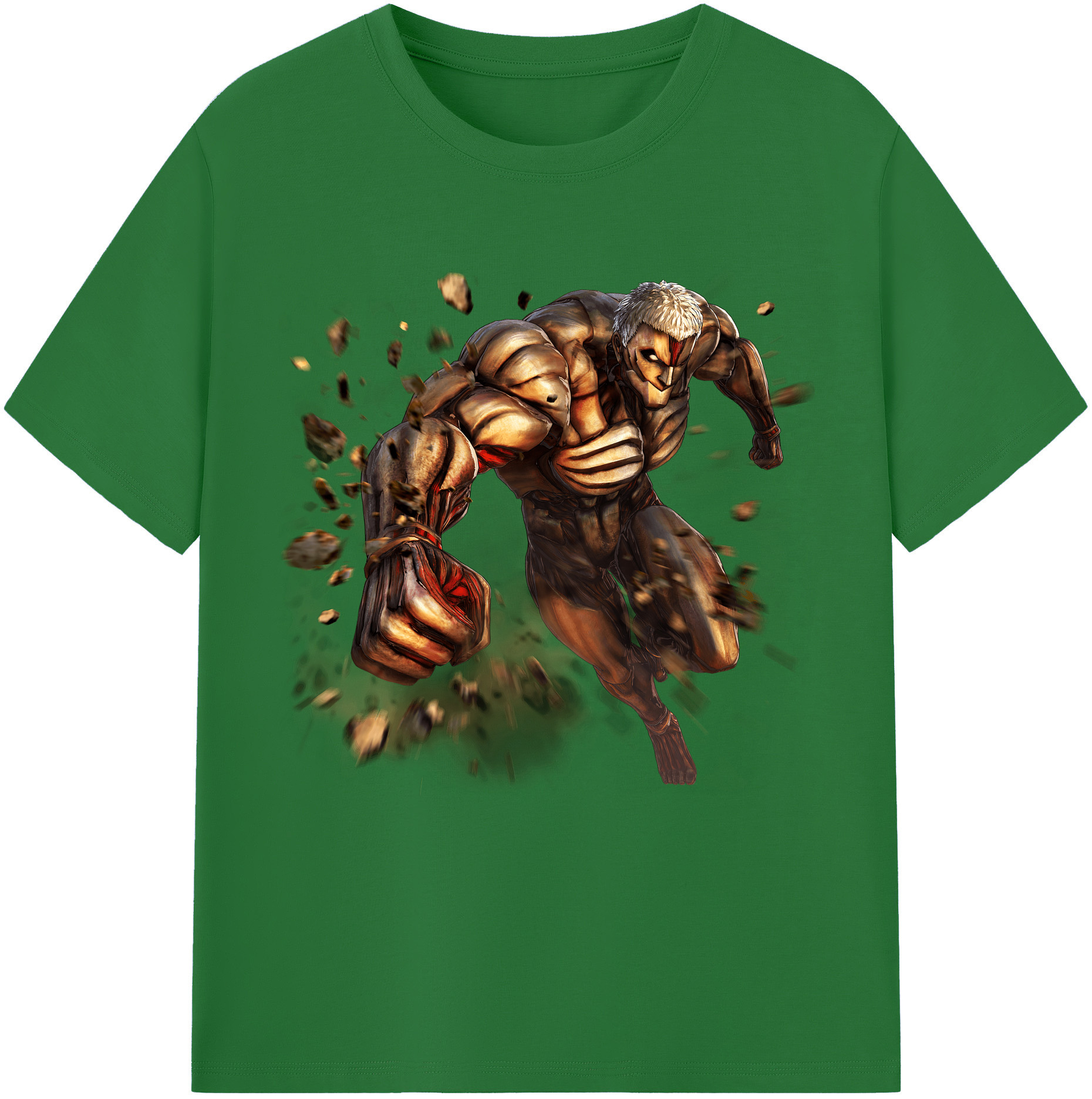 （画像用） 進撃の巨人 Attack on Titan 綿100％半袖Tシャツ（フロントプリント）