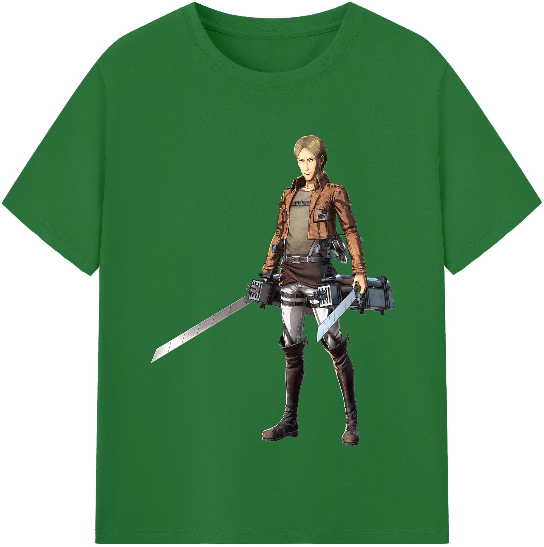 （画像用） 進撃の巨人 Attack on Titan 綿100％半袖Tシャツ（フロントプリント）