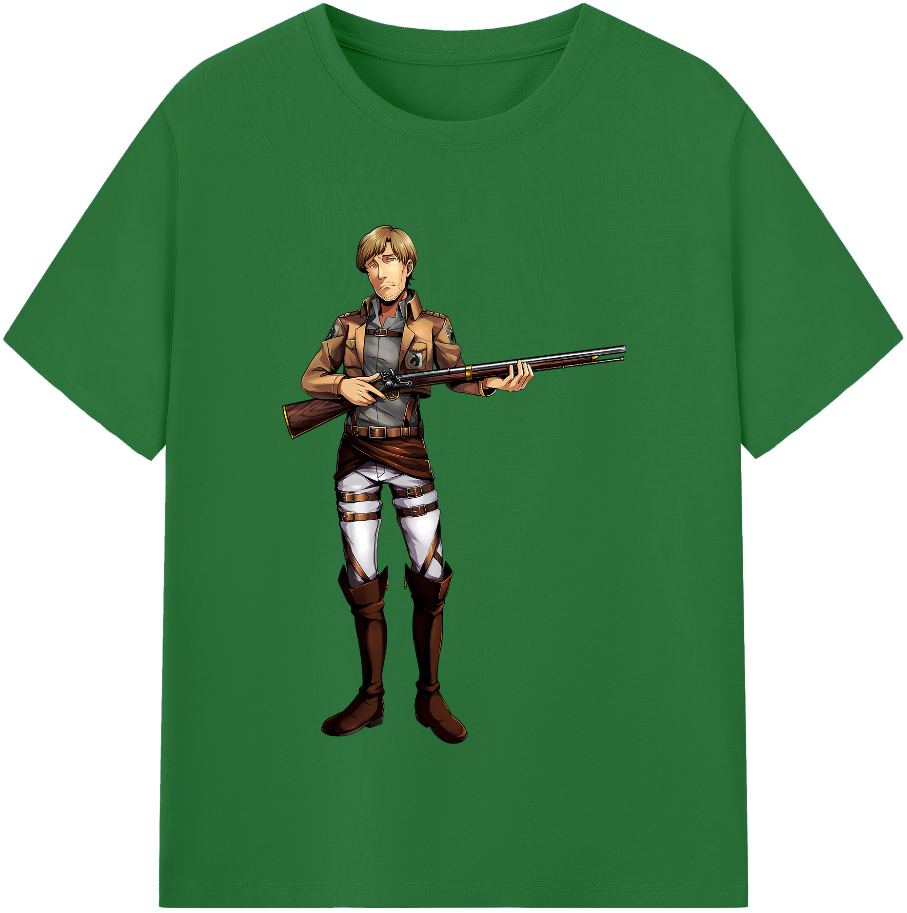 （画像用） 進撃の巨人 Attack on Titan 綿100％半袖Tシャツ（フロントプリント）