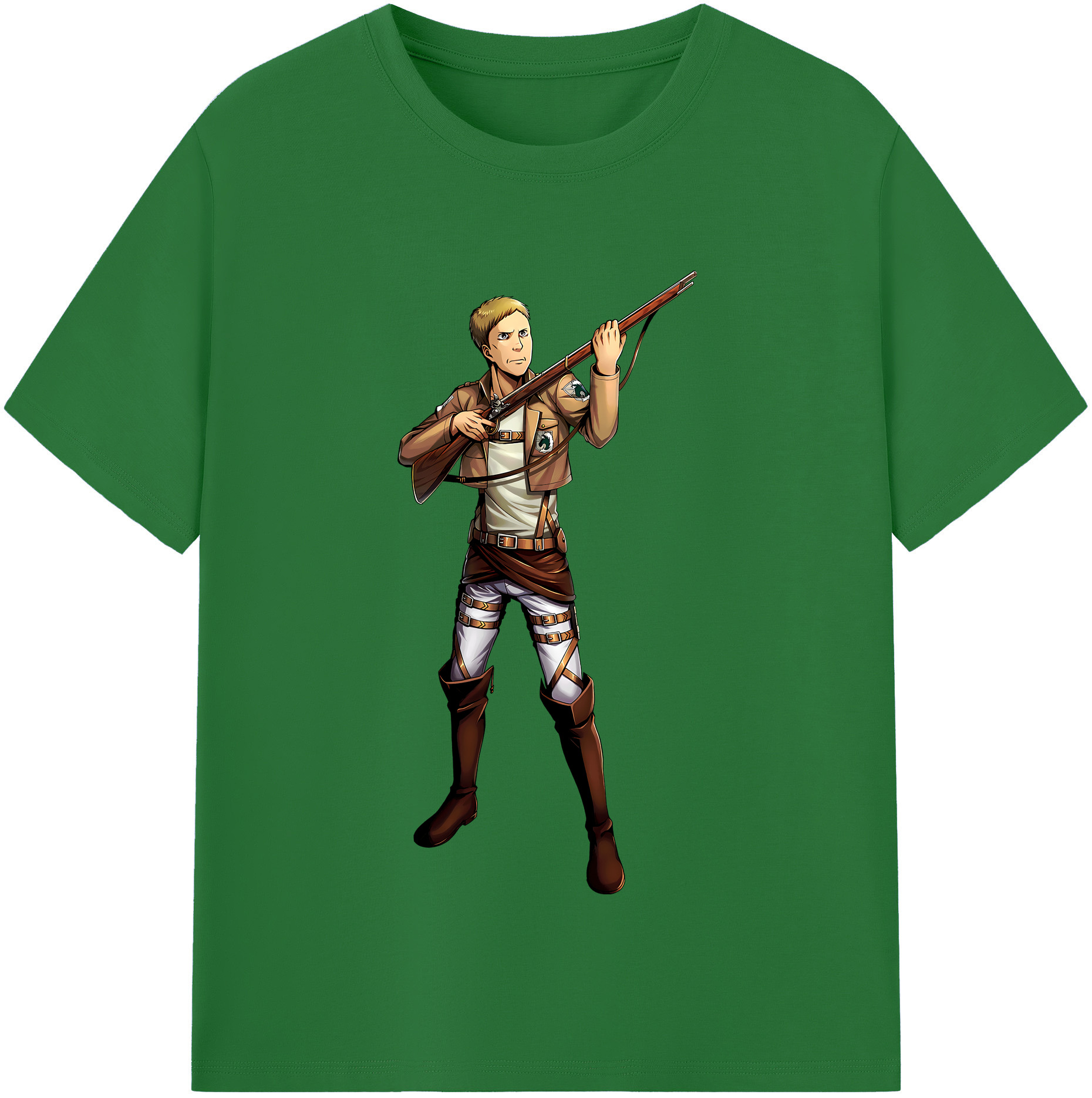 （画像用） 進撃の巨人 Attack on Titan 綿100％半袖Tシャツ（フロントプリント）