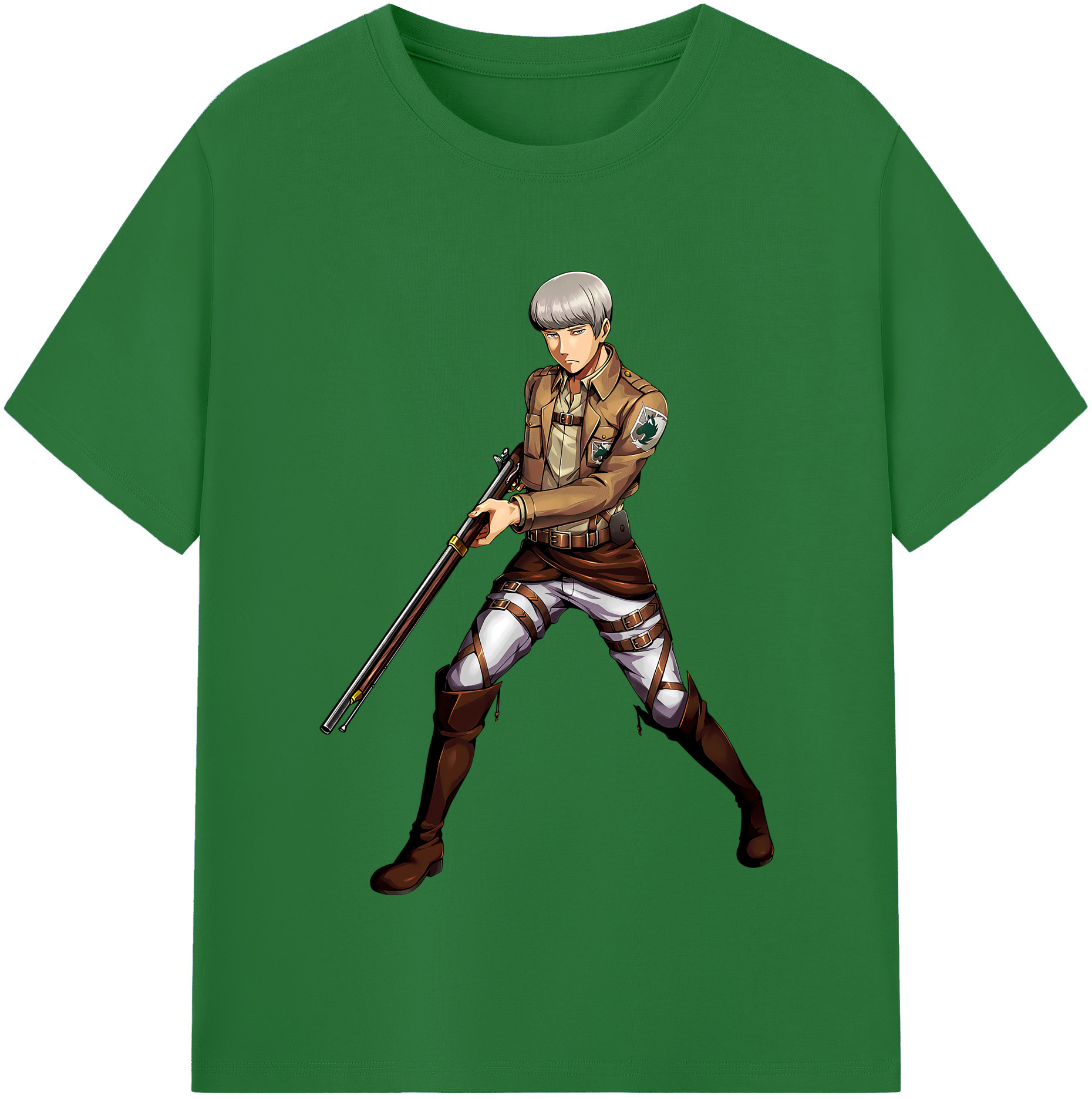 （画像用） 進撃の巨人 Attack on Titan 綿100％半袖Tシャツ（フロントプリント）