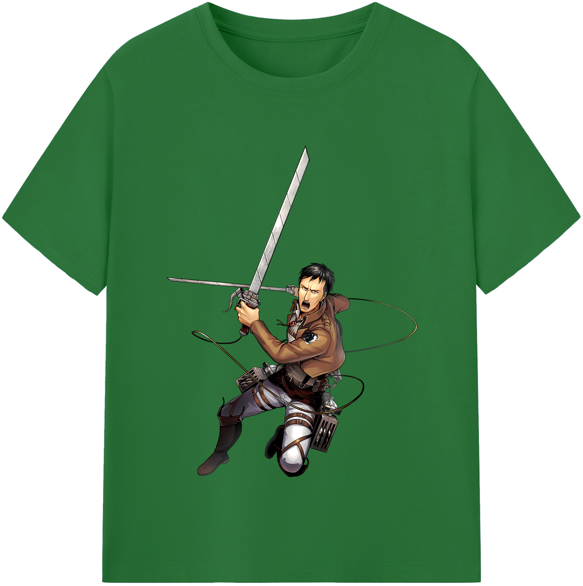 （画像用） 進撃の巨人 Attack on Titan 綿100％半袖Tシャツ（フロントプリント）