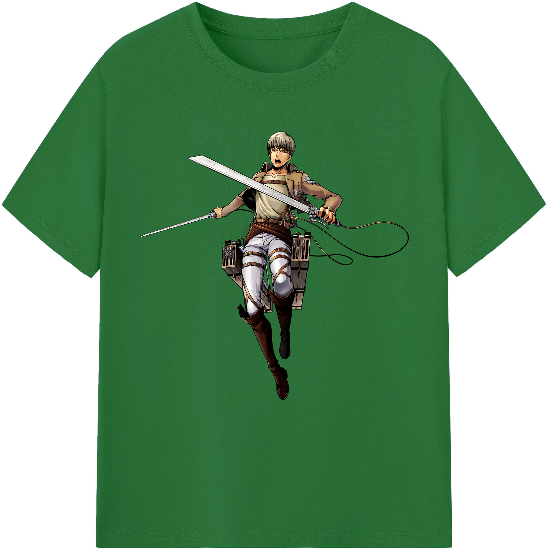（画像用） 進撃の巨人 Attack on Titan 綿100％半袖Tシャツ（フロントプリント）