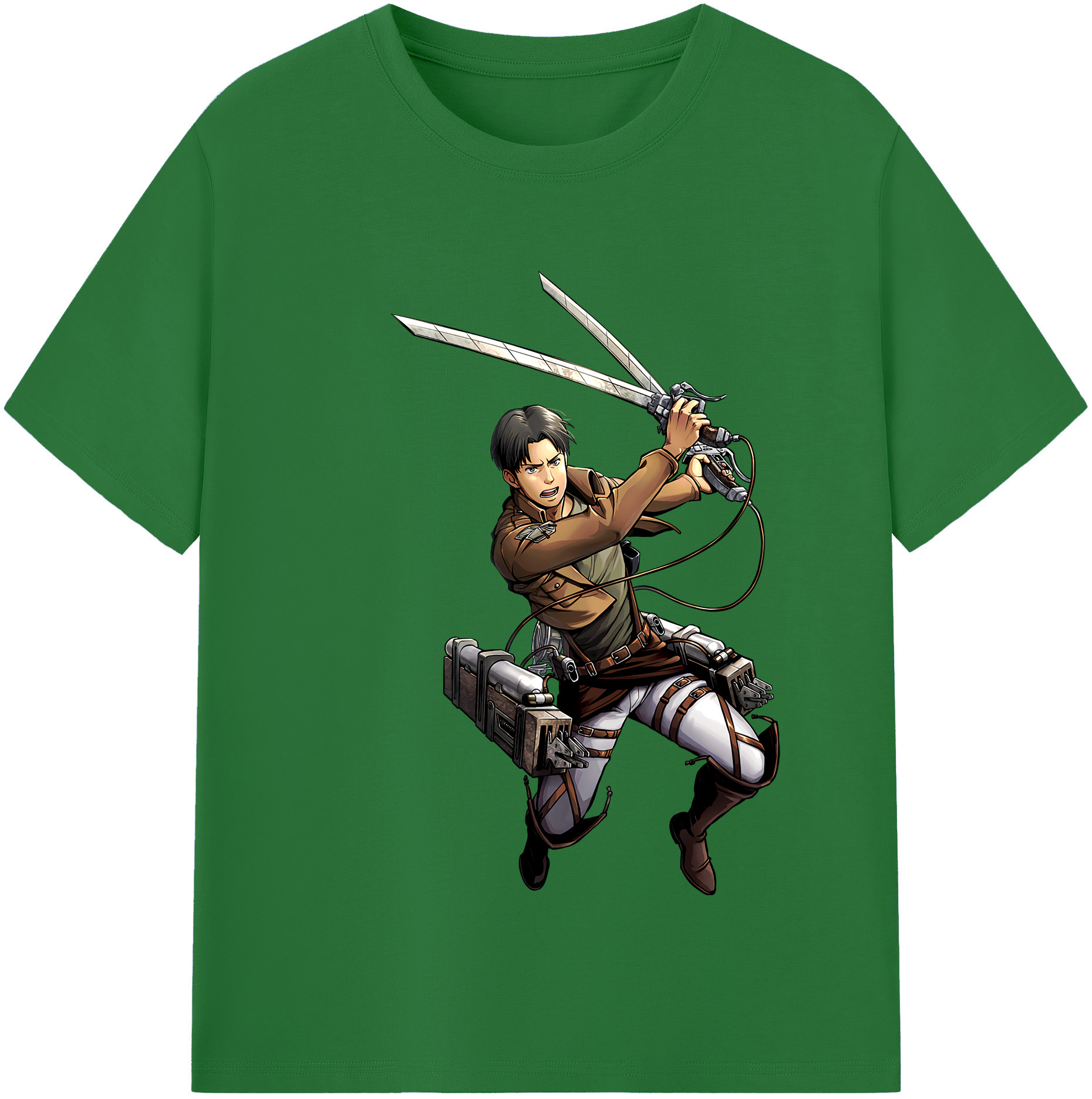 （画像用） 進撃の巨人 Attack on Titan 綿100％半袖Tシャツ（フロントプリント）
