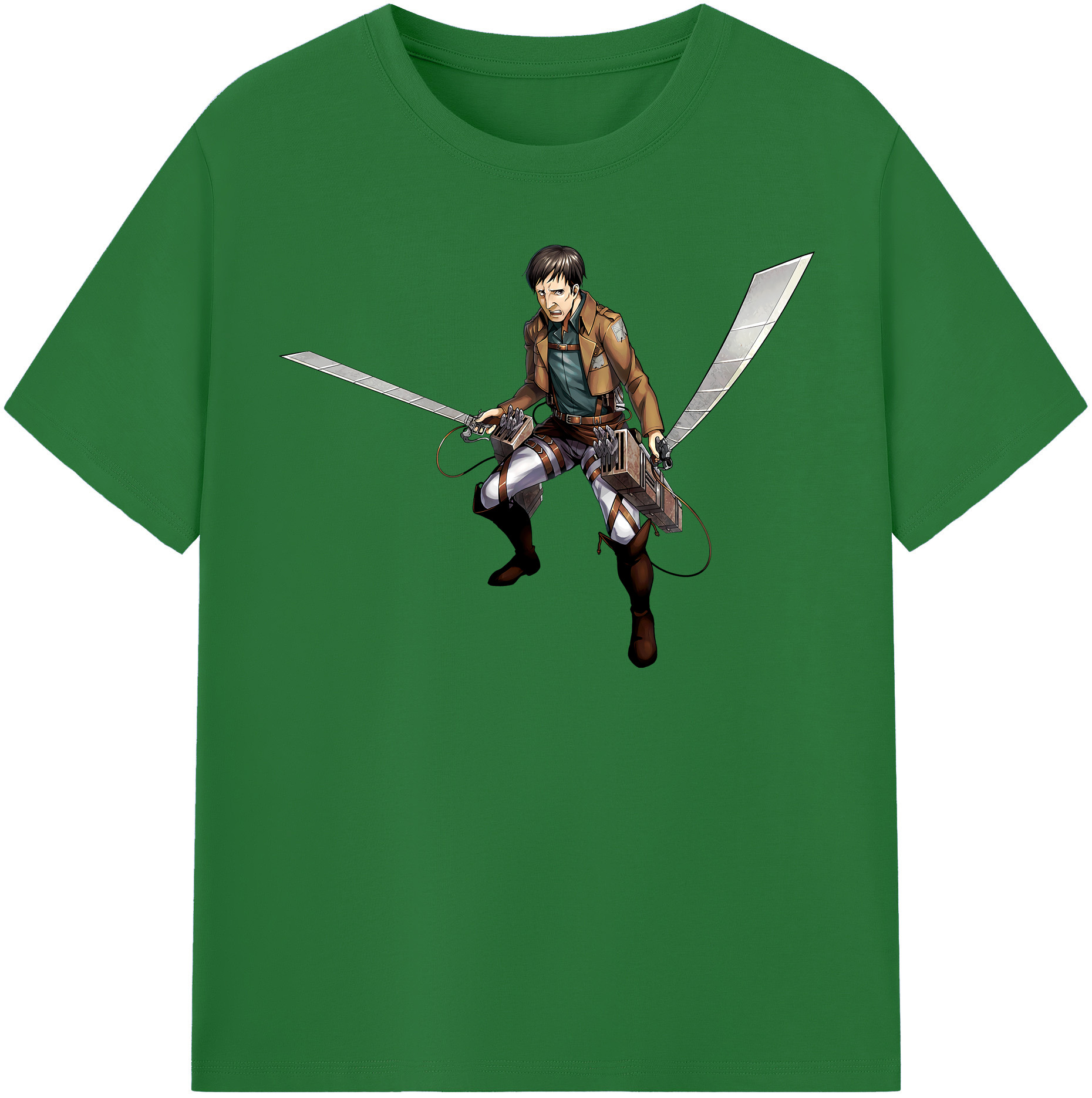 （画像用） 進撃の巨人 Attack on Titan 綿100％半袖Tシャツ（フロントプリント）