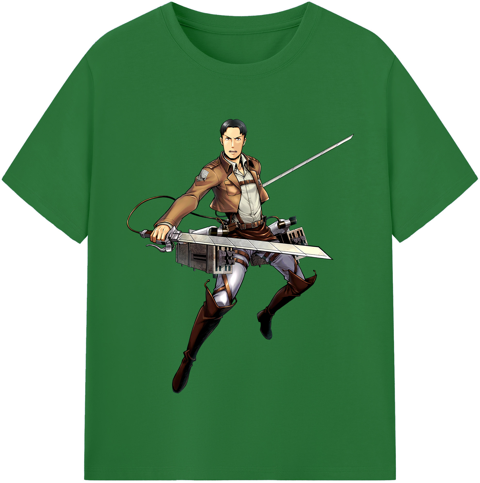 （画像用） 進撃の巨人 Attack on Titan 綿100％半袖Tシャツ（フロントプリント）