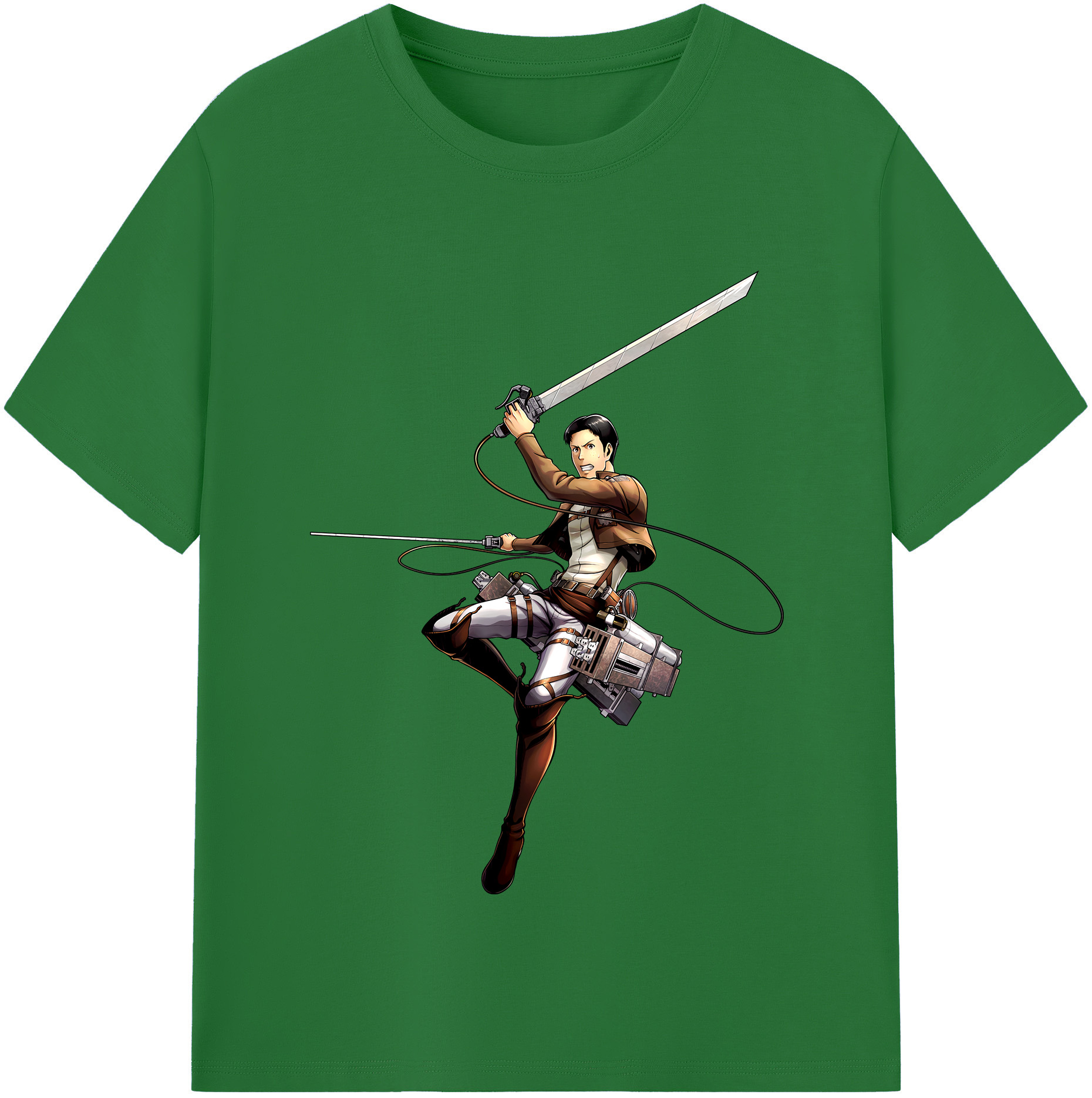 （画像用） 進撃の巨人 Attack on Titan 綿100％半袖Tシャツ（フロントプリント）