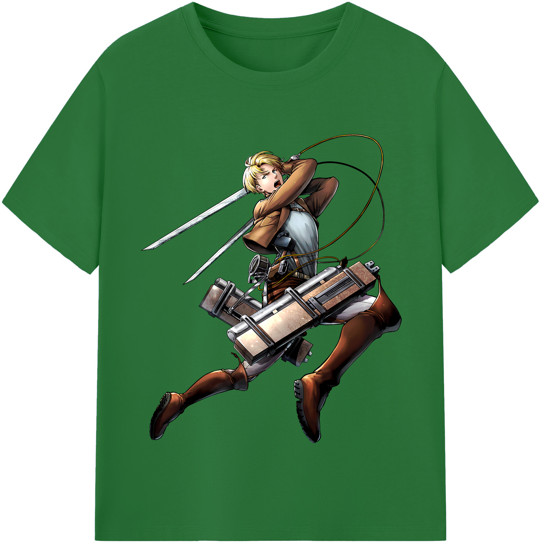 （画像用） 進撃の巨人 Attack on Titan 綿100％半袖Tシャツ（フロントプリント）