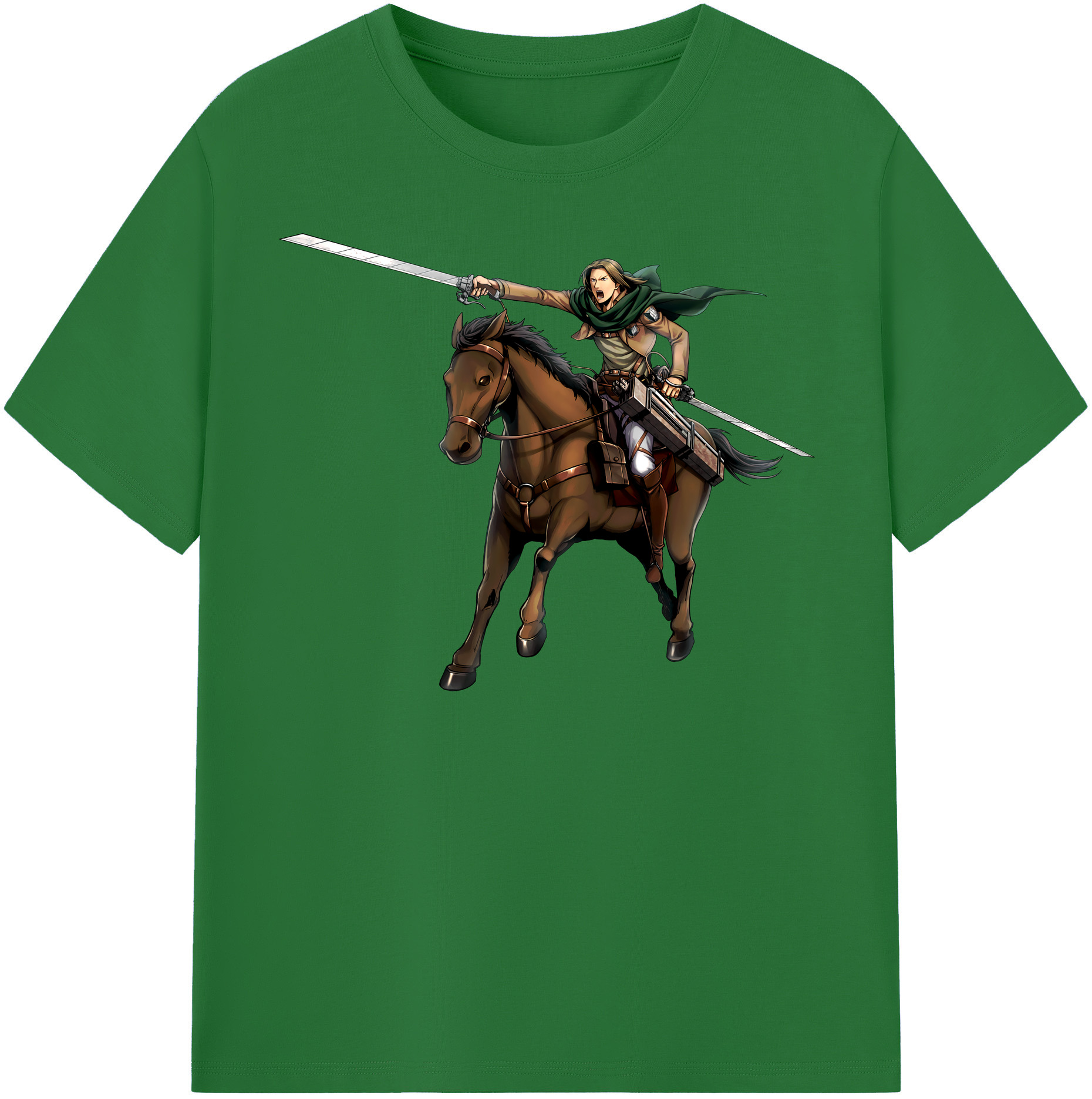 （画像用） 進撃の巨人 Attack on Titan 綿100％半袖Tシャツ（フロントプリント）