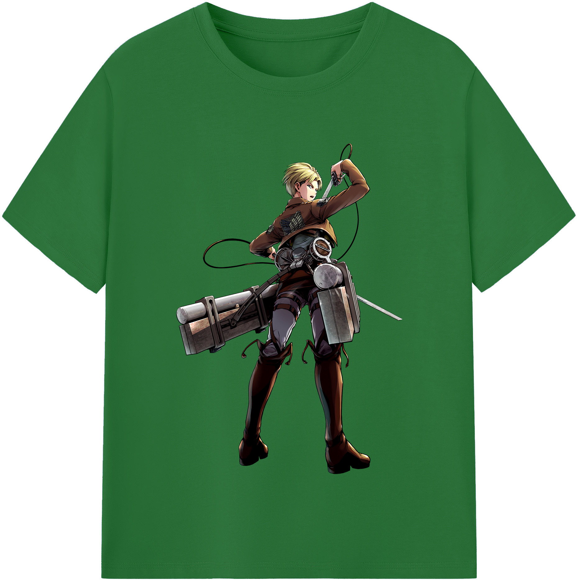 （画像用） 進撃の巨人 Attack on Titan 綿100％半袖Tシャツ（フロントプリント）