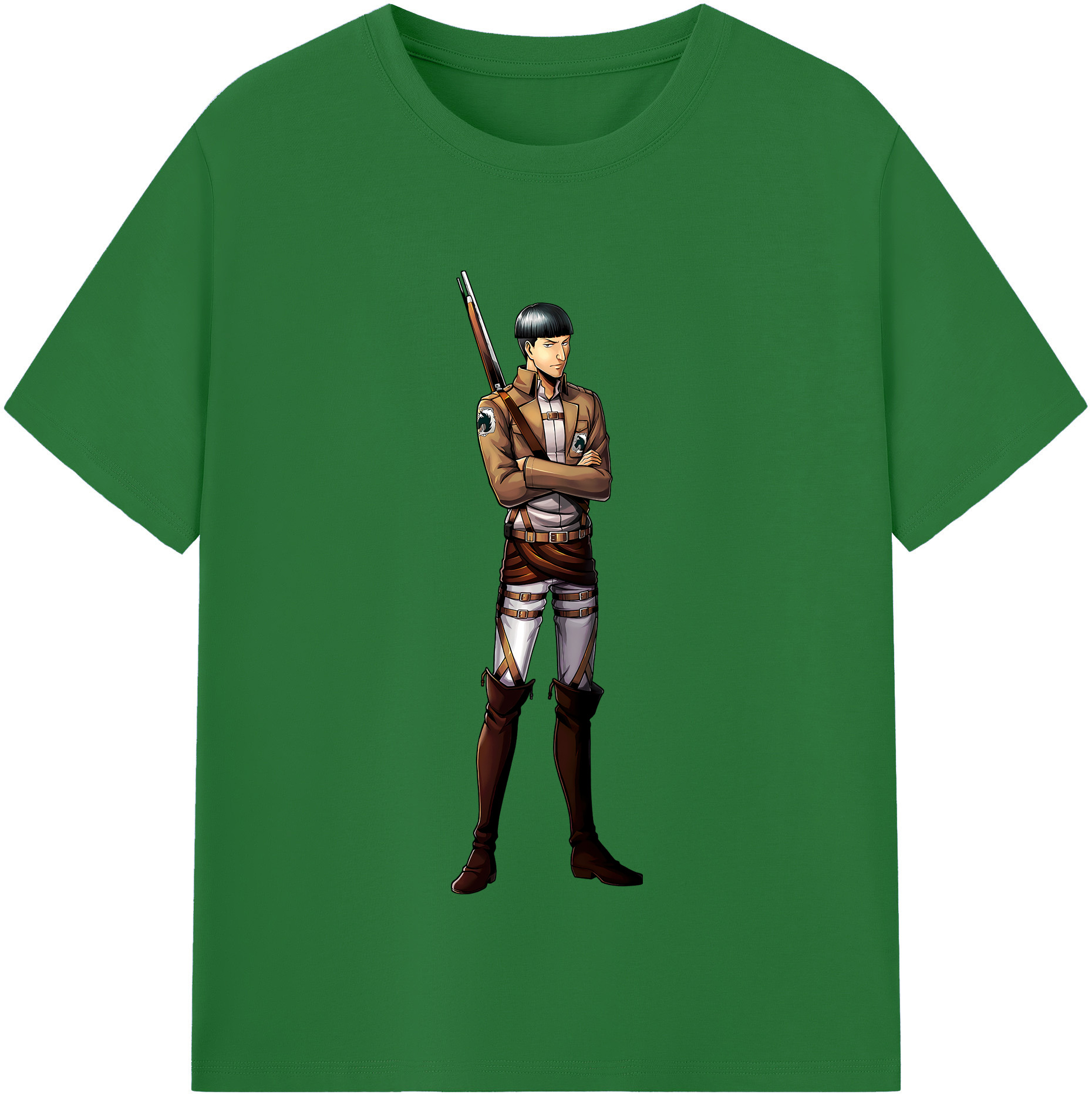 （画像用） 進撃の巨人 Attack on Titan 綿100％半袖Tシャツ（フロントプリント）