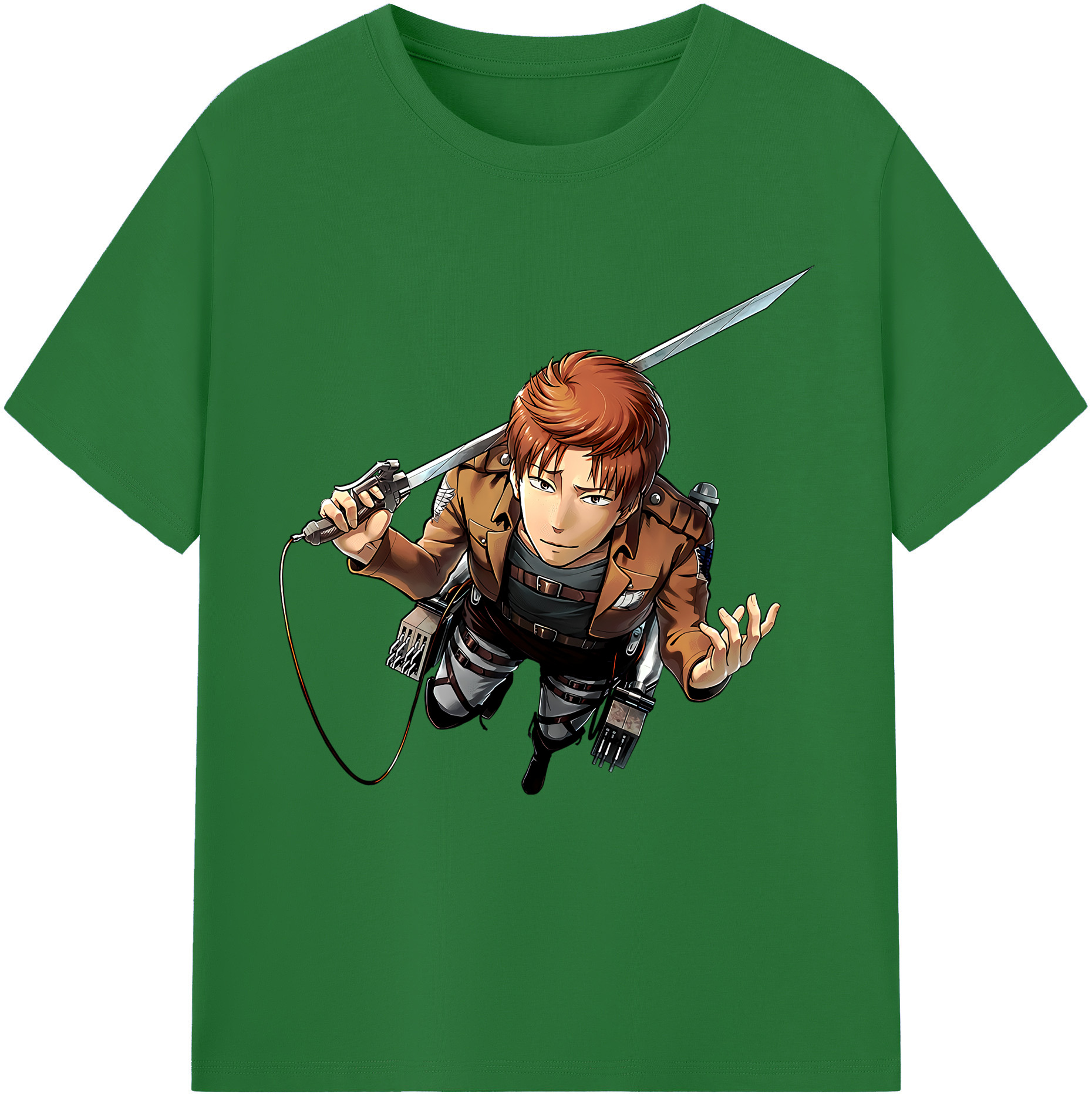 （画像用） 進撃の巨人 Attack on Titan 綿100％半袖Tシャツ（フロントプリント）