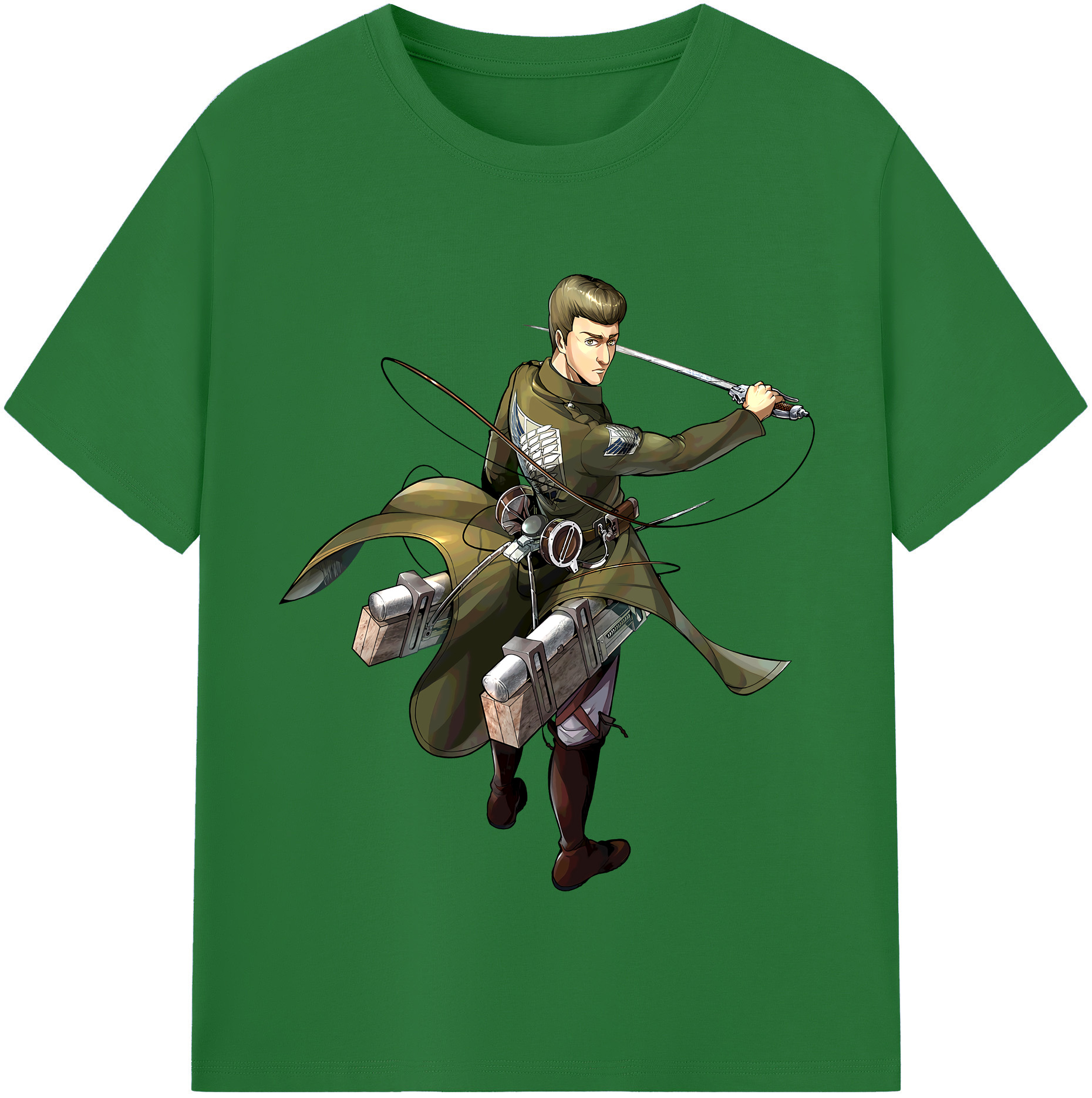 （画像用） 進撃の巨人 Attack on Titan 綿100％半袖Tシャツ（フロントプリント）