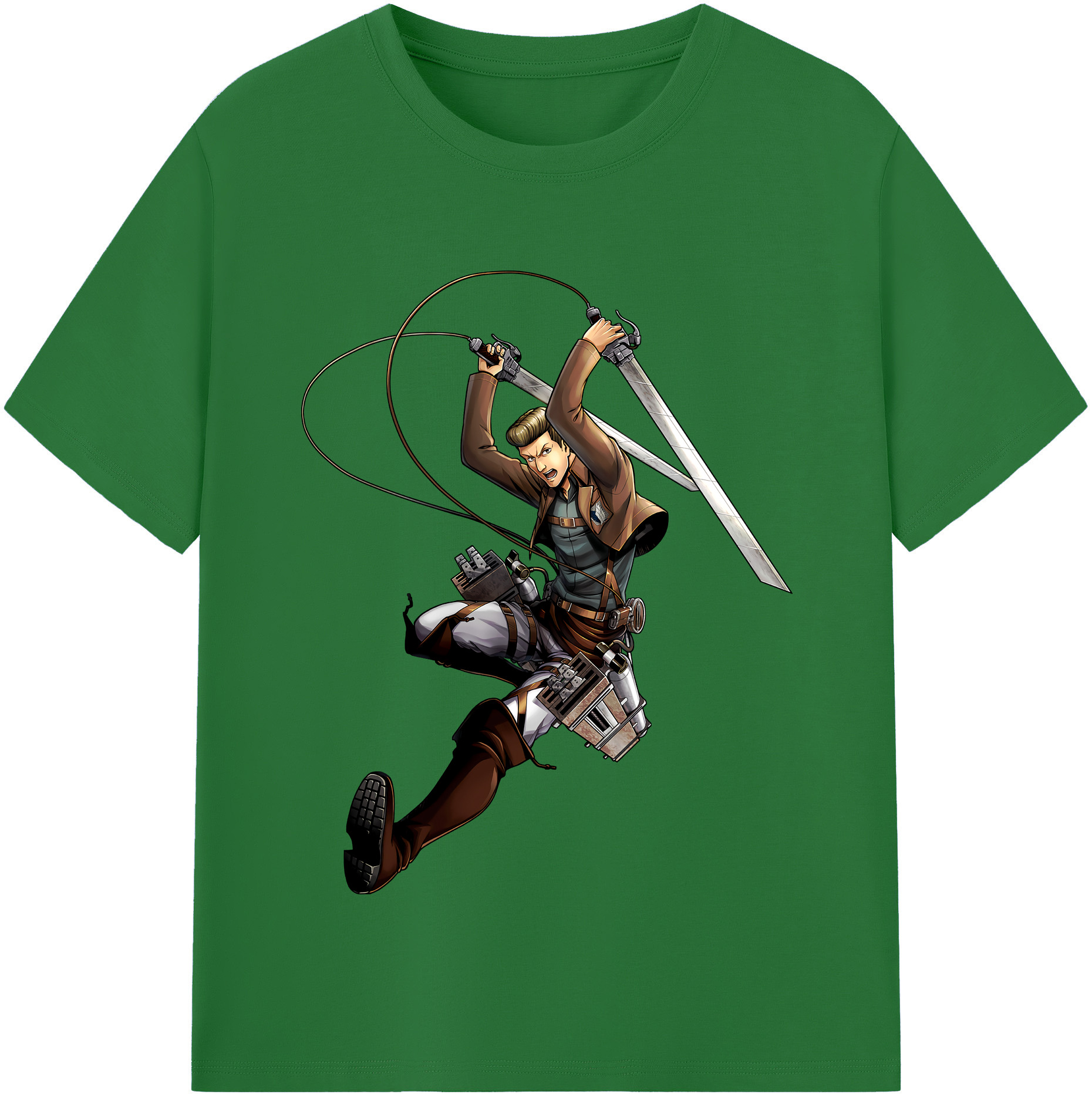 （画像用） 進撃の巨人 Attack on Titan 綿100％半袖Tシャツ（フロントプリント）