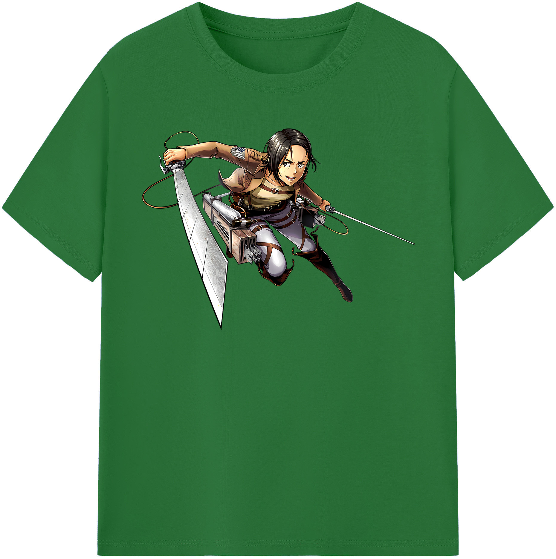 （画像用） 進撃の巨人 Attack on Titan 綿100％半袖Tシャツ（フロントプリント）