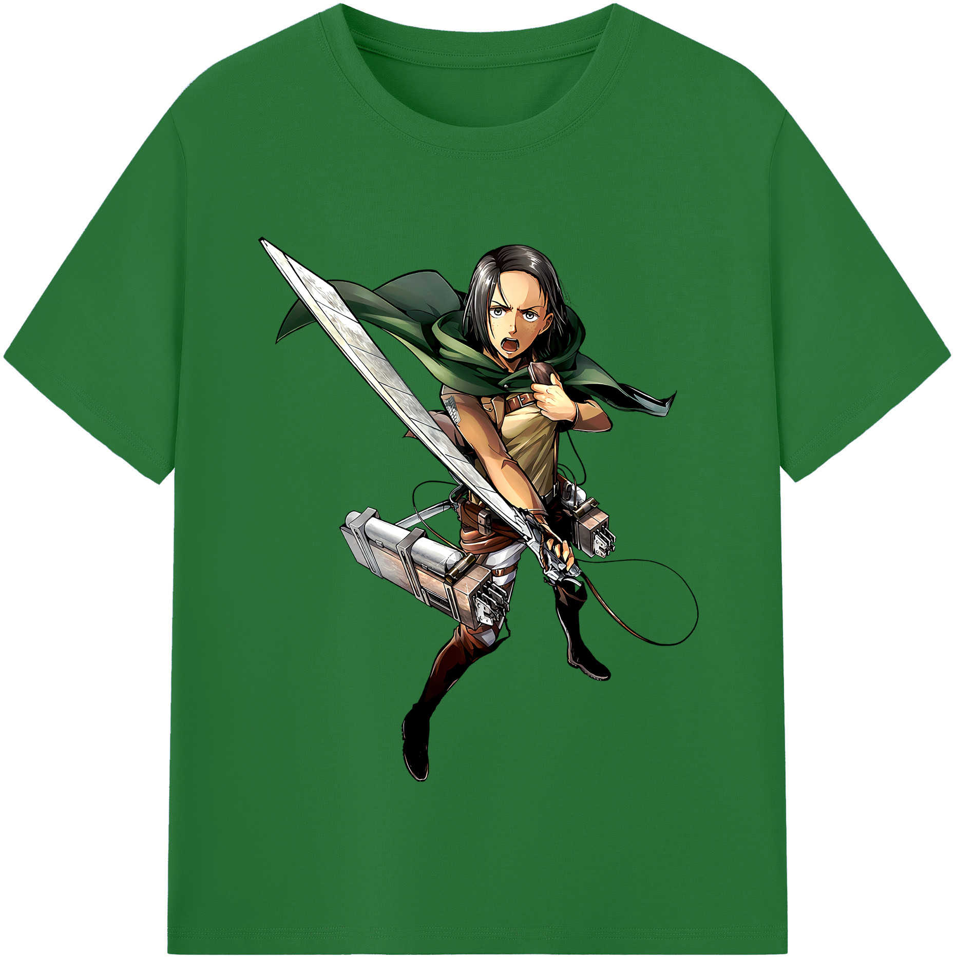 （画像用） 進撃の巨人 Attack on Titan 綿100％半袖Tシャツ（フロントプリント）