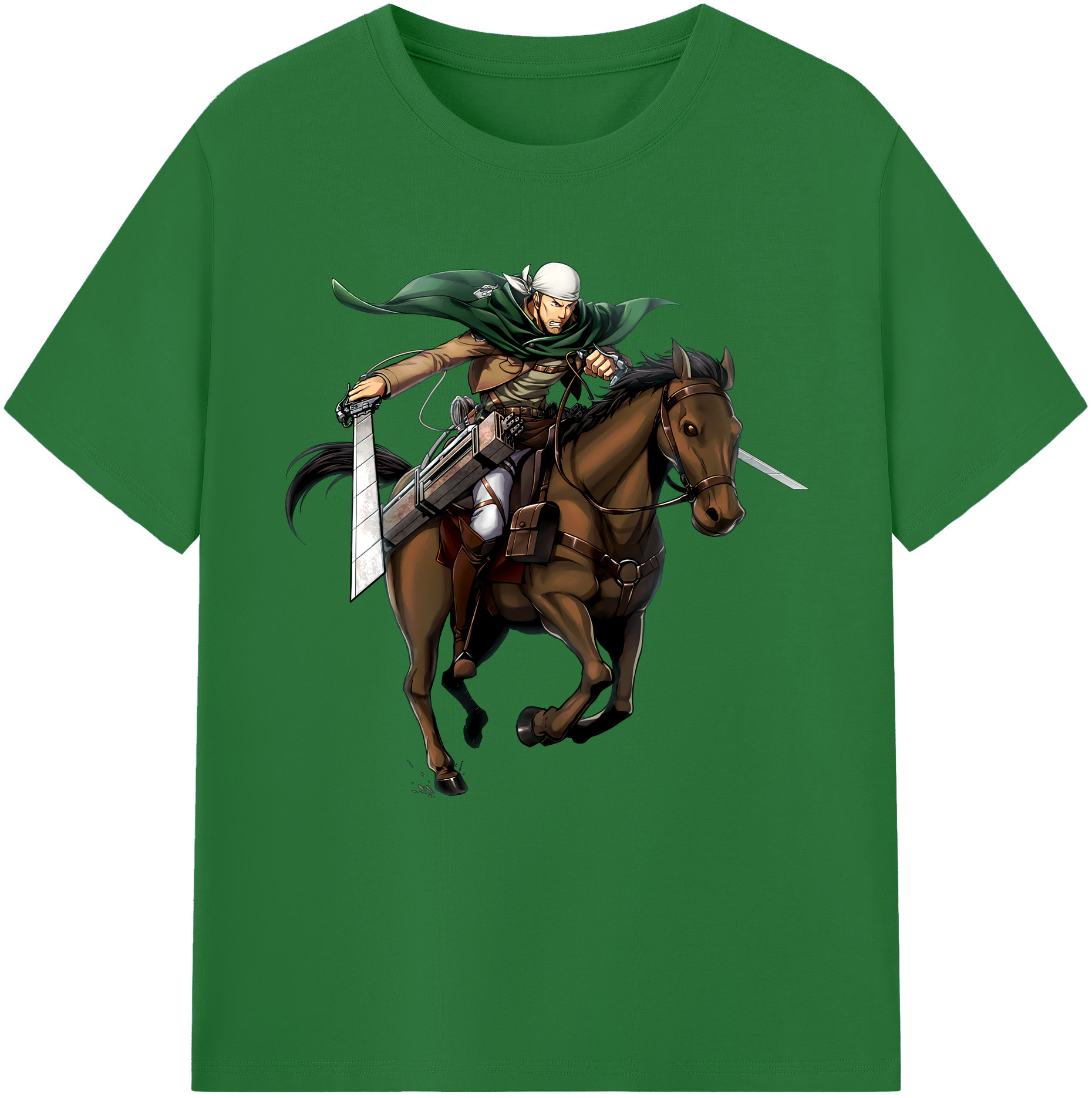 （画像用） 進撃の巨人 Attack on Titan 綿100％半袖Tシャツ（フロントプリント）