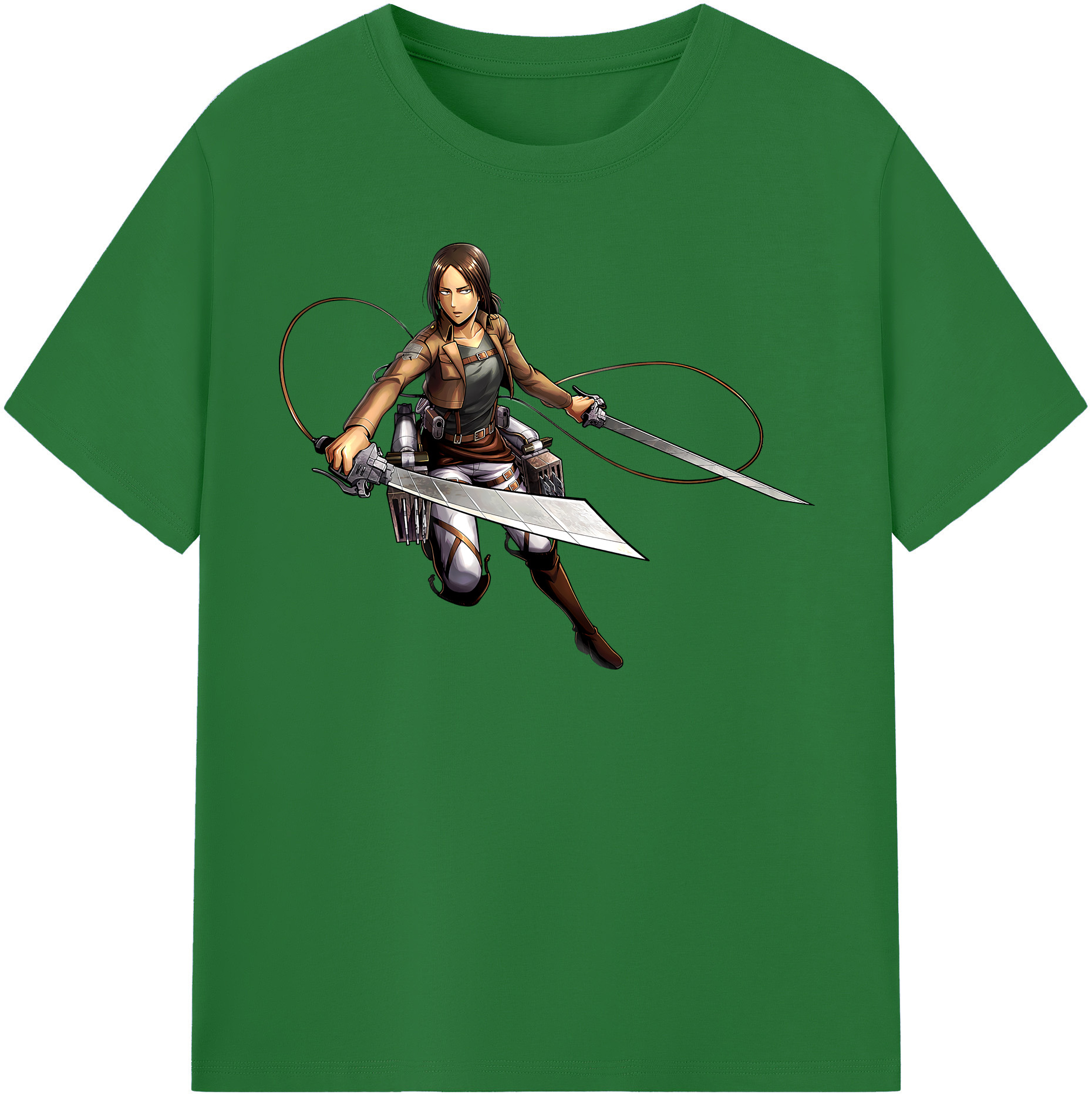 （画像用） 進撃の巨人 Attack on Titan 綿100％半袖Tシャツ（フロントプリント）