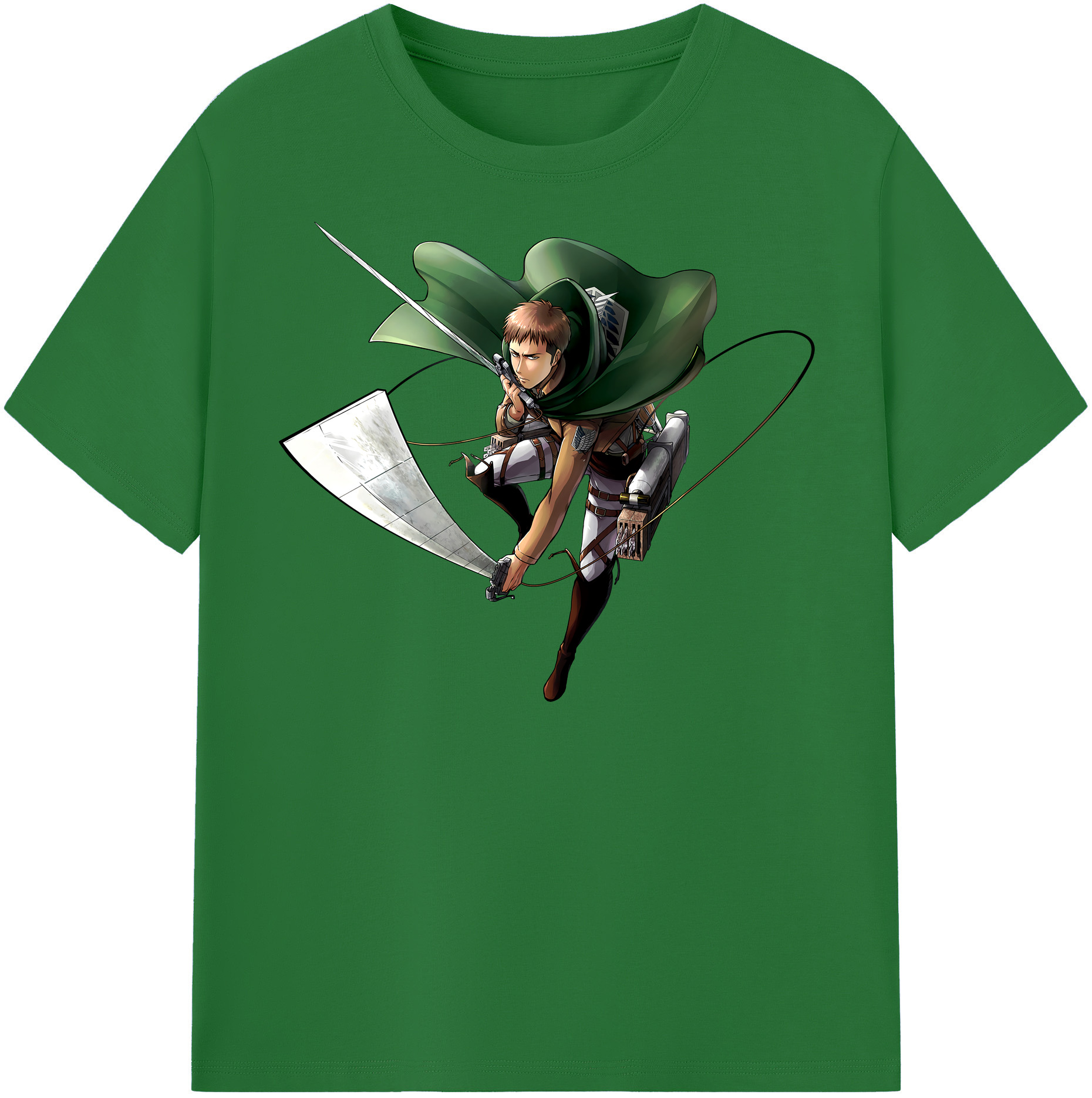 （画像用） 進撃の巨人 Attack on Titan 綿100％半袖Tシャツ（フロントプリント）