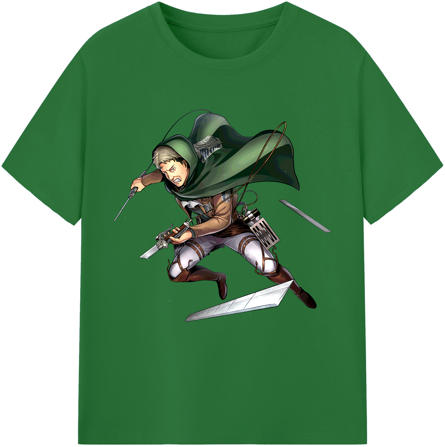 （画像用） 進撃の巨人 Attack on Titan 綿100％半袖Tシャツ（フロントプリント）