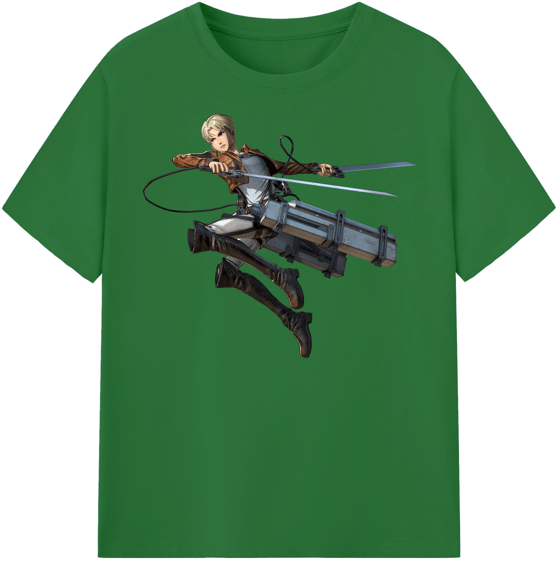 （画像用） 進撃の巨人 Attack on Titan 綿100％半袖Tシャツ（フロントプリント）