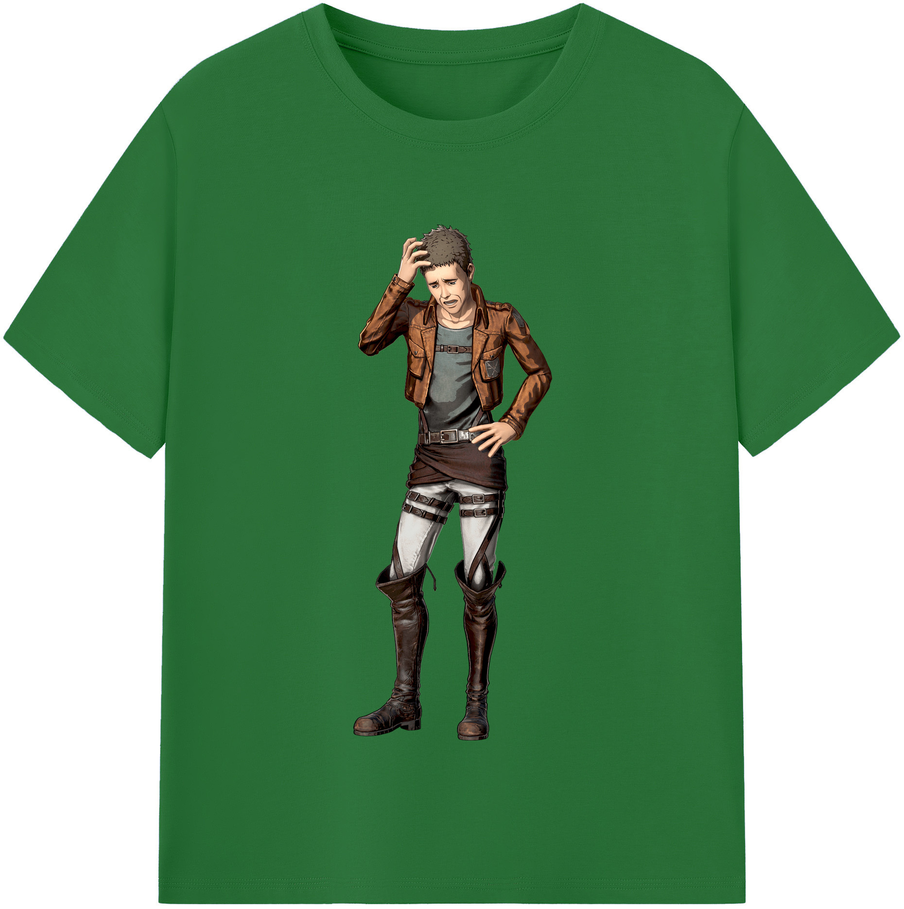 （画像用） 進撃の巨人 Attack on Titan 綿100％半袖Tシャツ（フロントプリント）