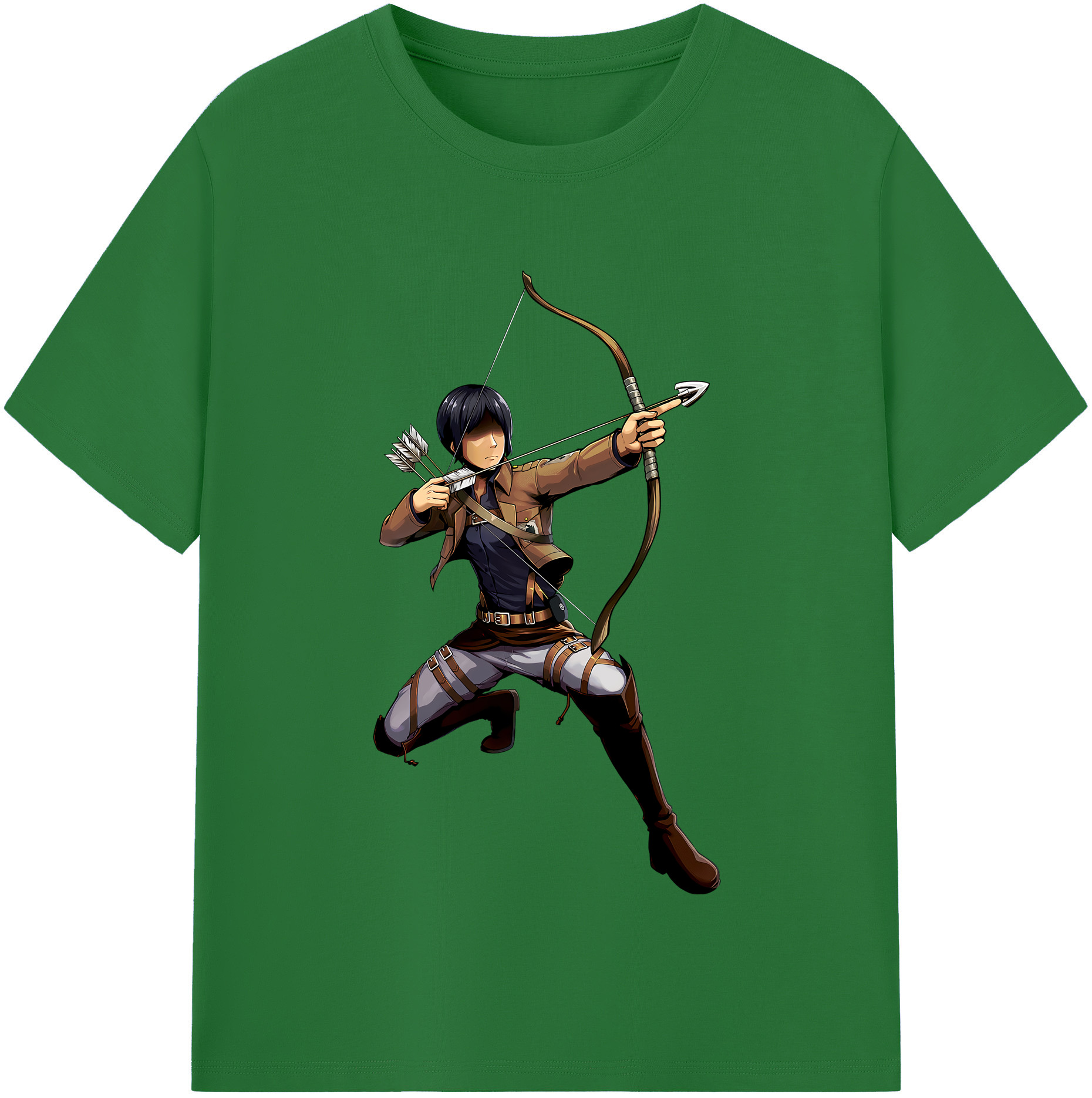 （画像用） 進撃の巨人 Attack on Titan 綿100％半袖Tシャツ（フロントプリント）