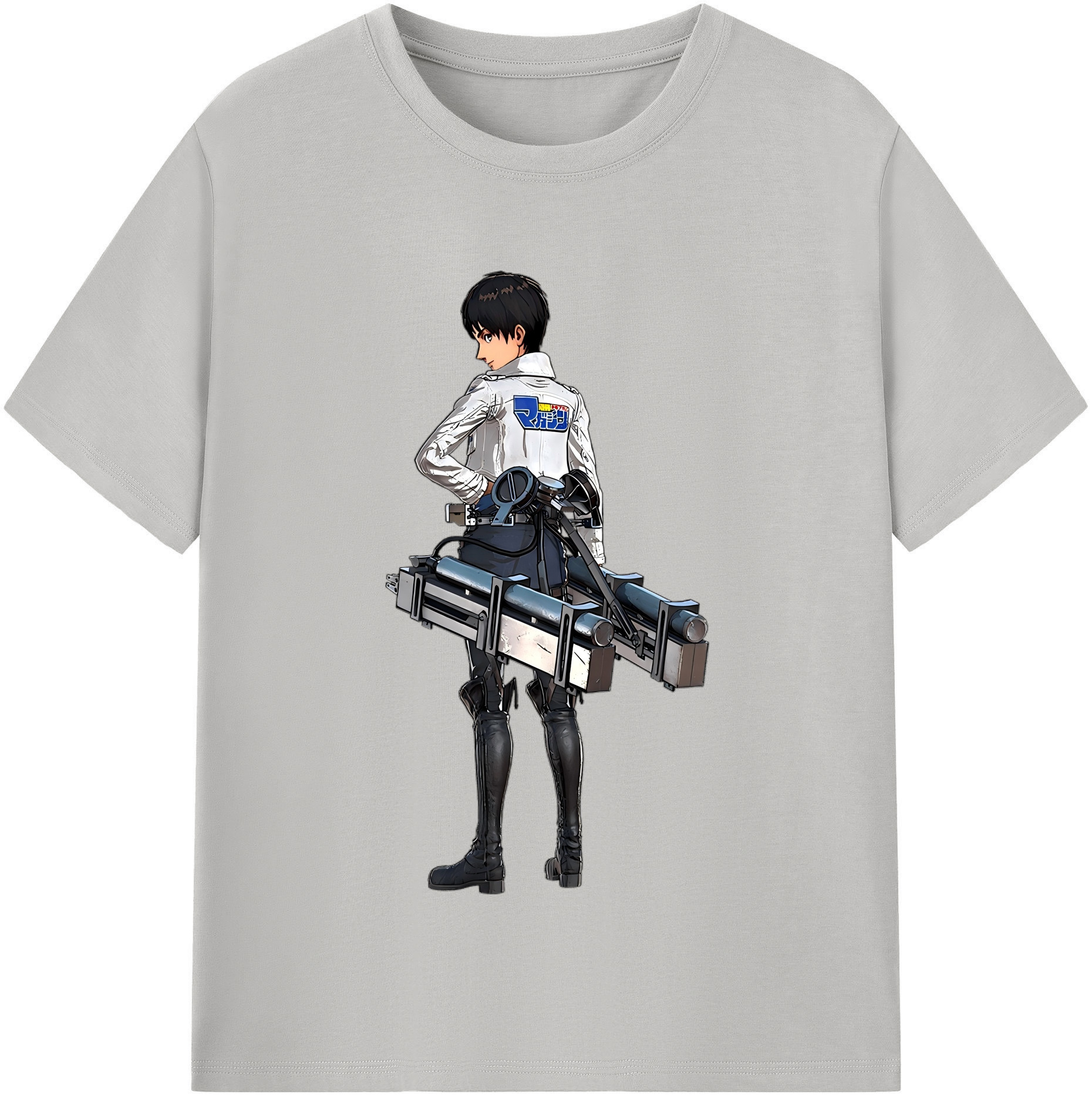（画像用） 進撃の巨人 エレン･イェーガー Attack on Titan Eren Jäger 綿100％半袖Tシャツ（フロントプリント）