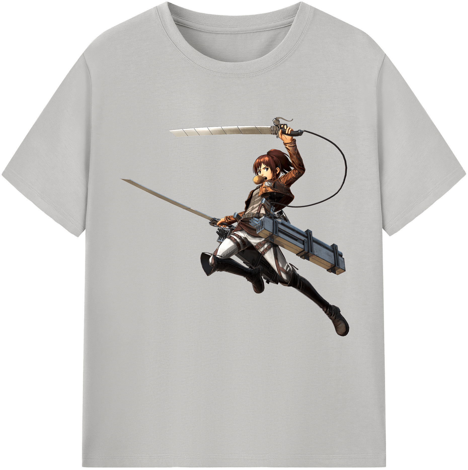 （画像用） 進撃の巨人 サシャ·ブラウス Attack on Titan Sasha Blaus 綿100％半袖Tシャツ（フロントプリント）