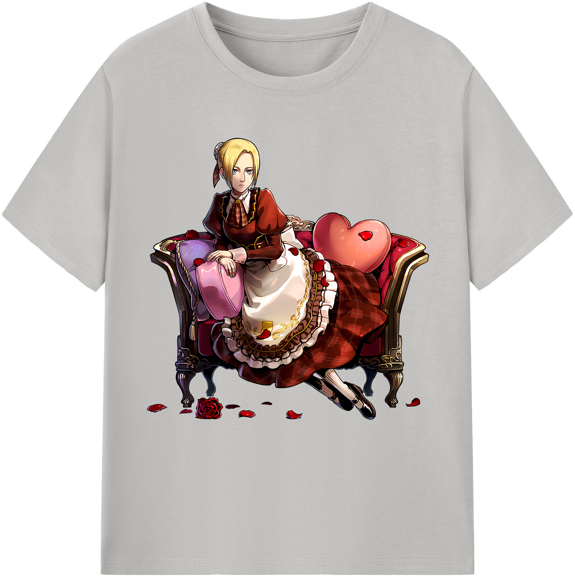 （画像用） 進撃の巨人 アニ・レオンハート Attack on Titan Annie Leonhart 綿100％半袖Tシャツ（フロントプリント）