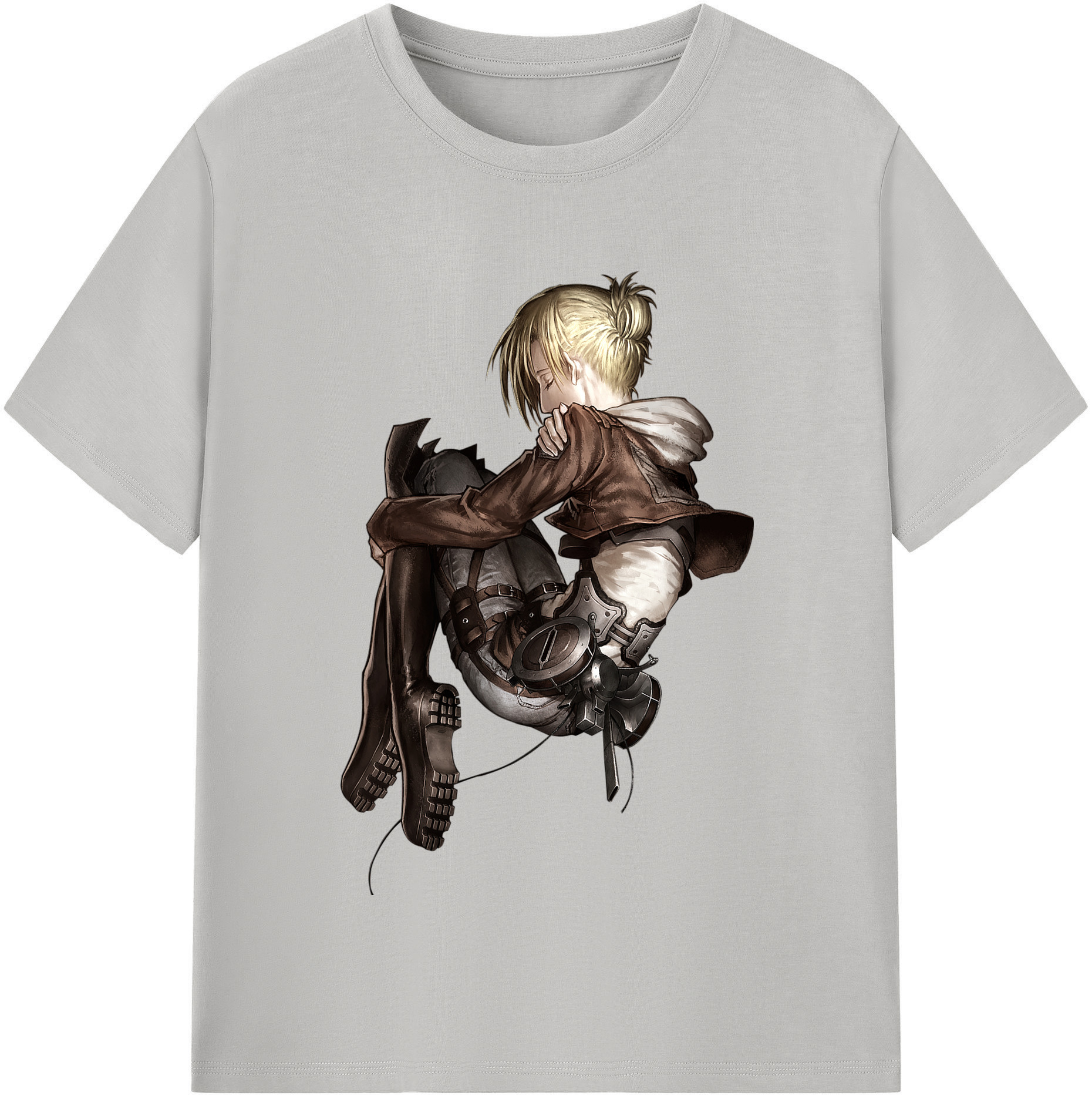 （画像用） 進撃の巨人 アニ・レオンハート Attack on Titan Annie Leonhart 綿100％半袖Tシャツ（フロントプリント）