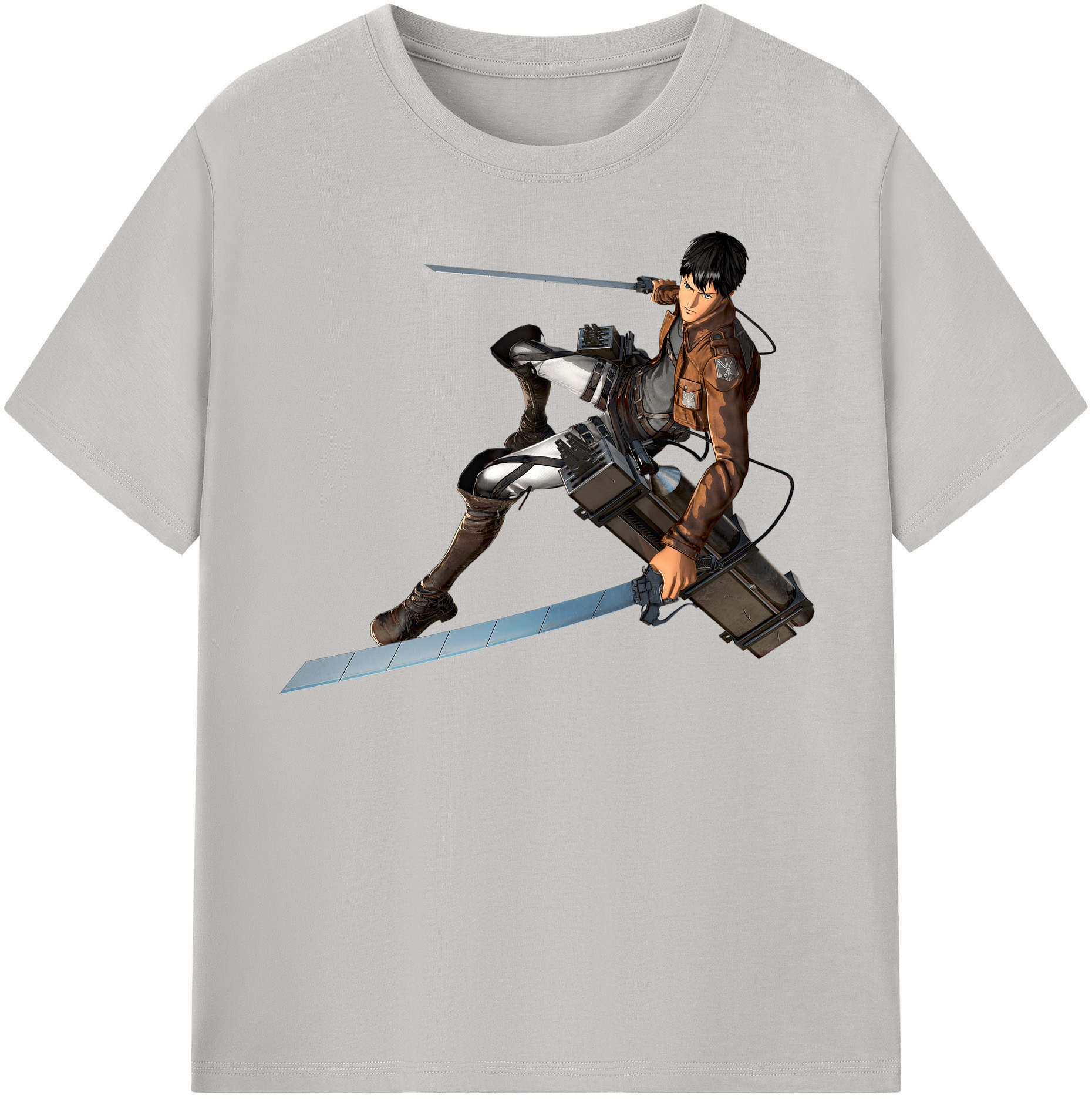 （画像用） 進撃の巨人 ベルトルト・フーバー Attack on Titan Bertholdt Hoover 綿100％半袖Tシャツ（フロントプリント）